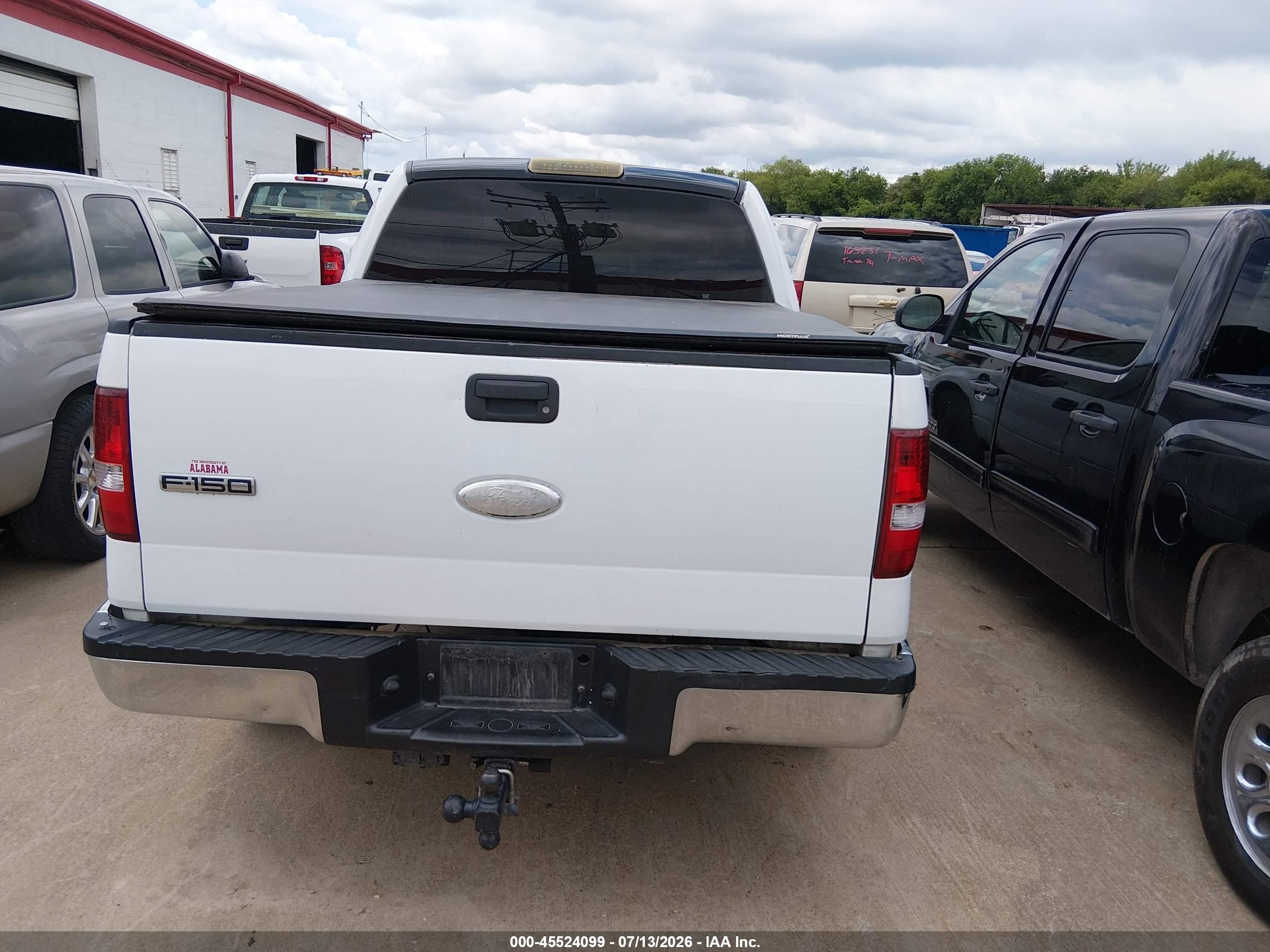 2008 Ford F-150 Lariat/xlt White vin: 1FTPW12V78FB95695