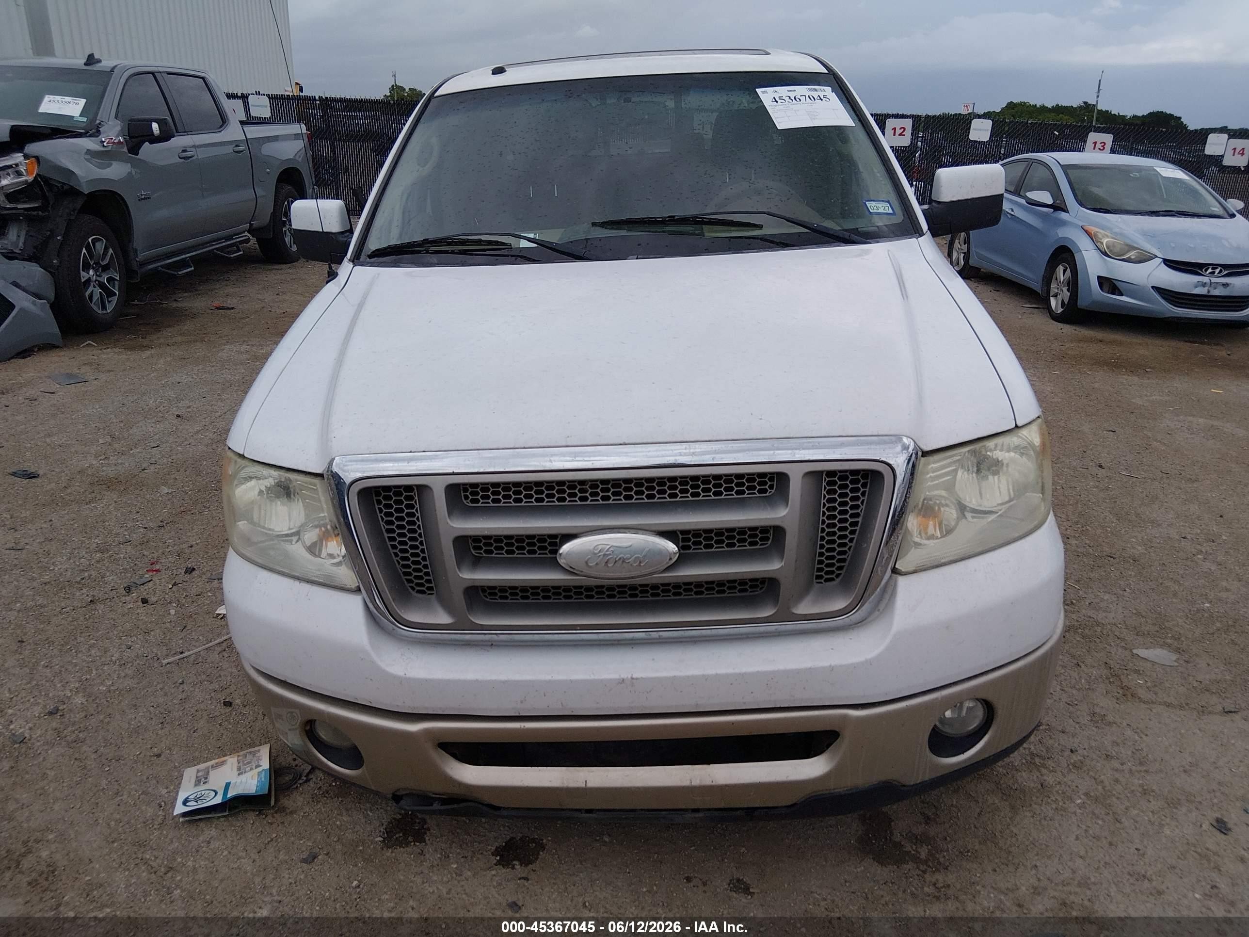 2008 Ford F-150 60th Anniversary/fx2/king Ranch/lariat/xlt White vin: 1FTPW12V78KC77708