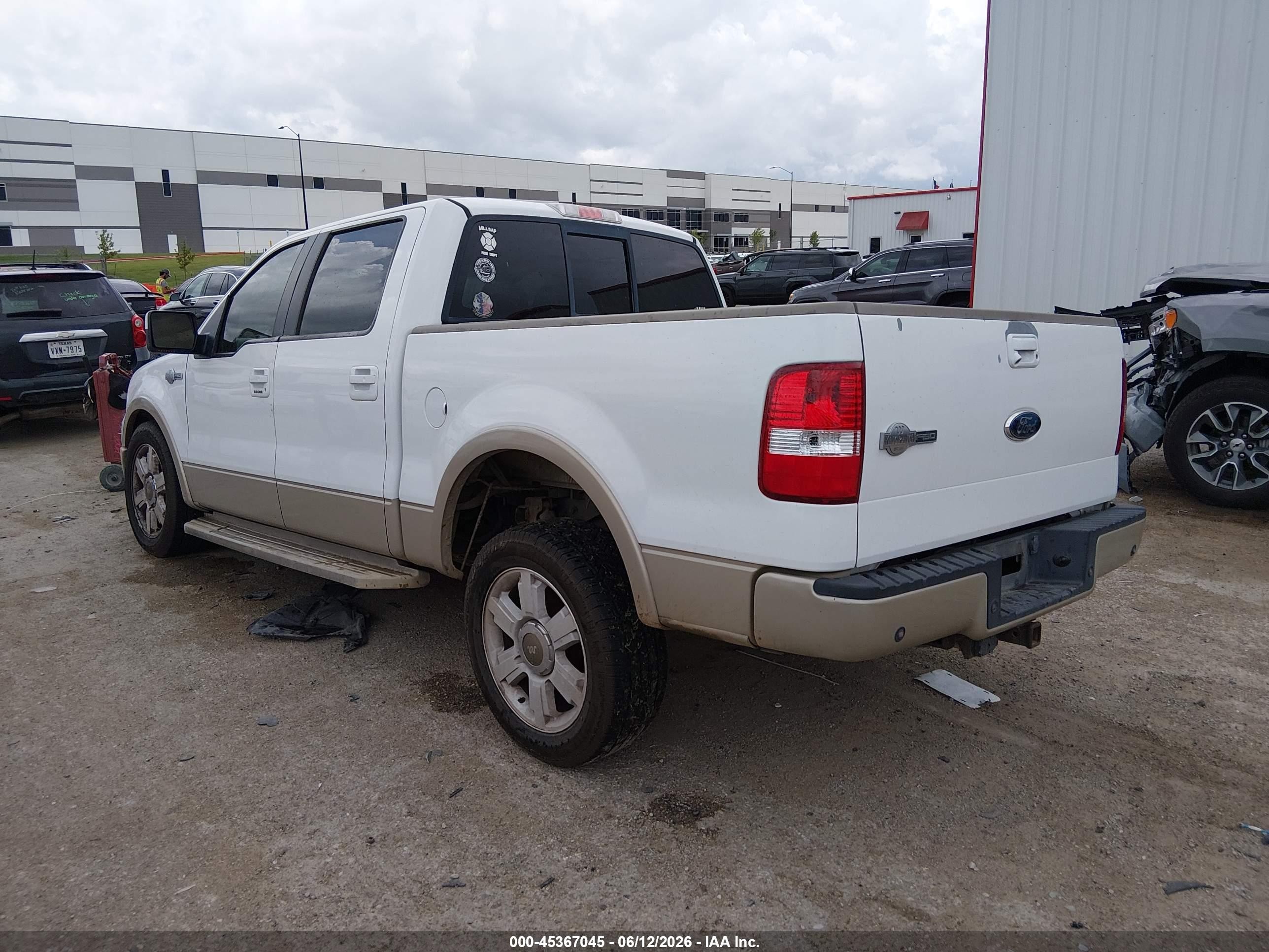 2008 Ford F-150 60th Anniversary/fx2/king Ranch/lariat/xlt White vin: 1FTPW12V78KC77708