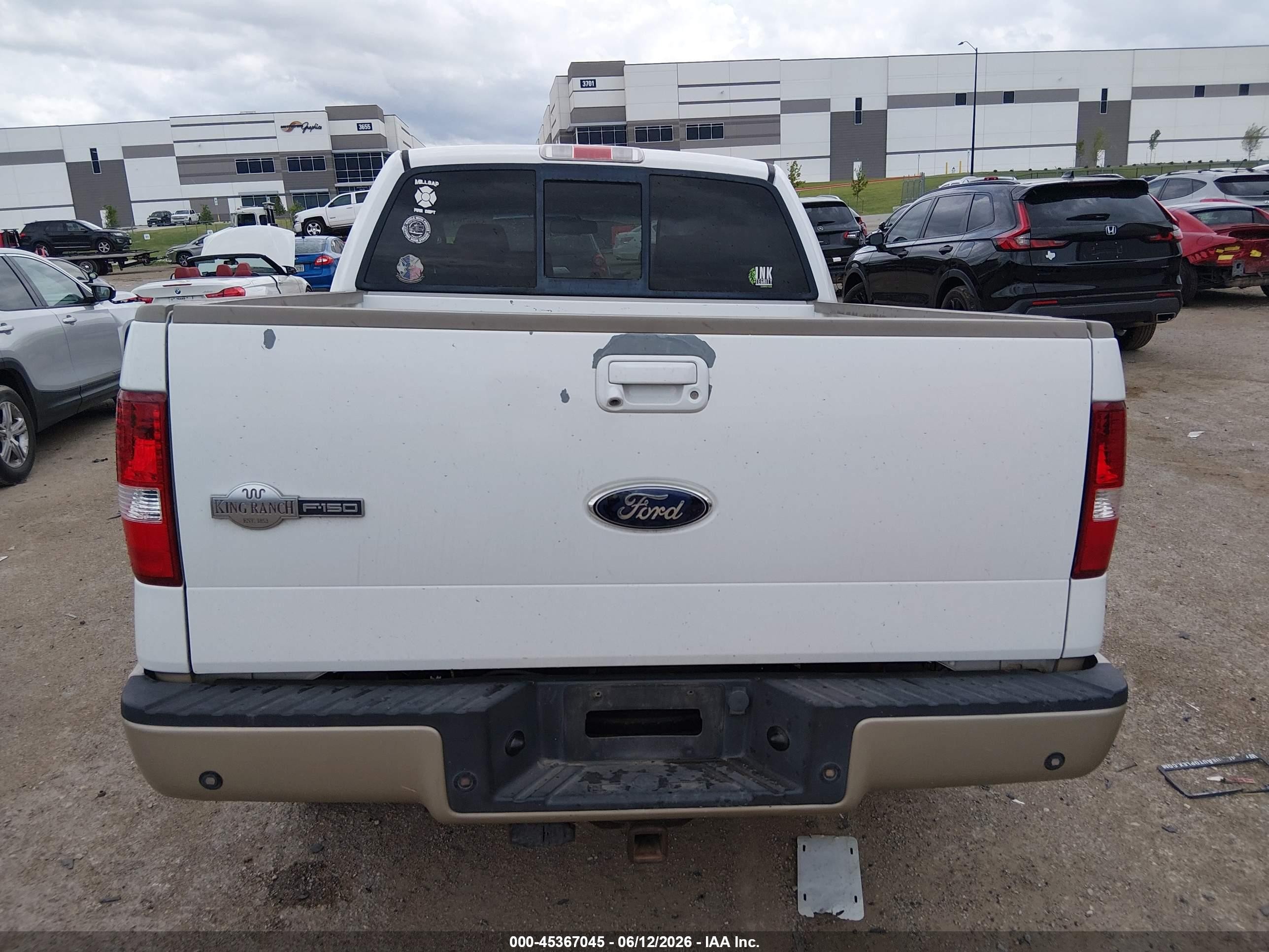 2008 Ford F-150 60th Anniversary/fx2/king Ranch/lariat/xlt White vin: 1FTPW12V78KC77708