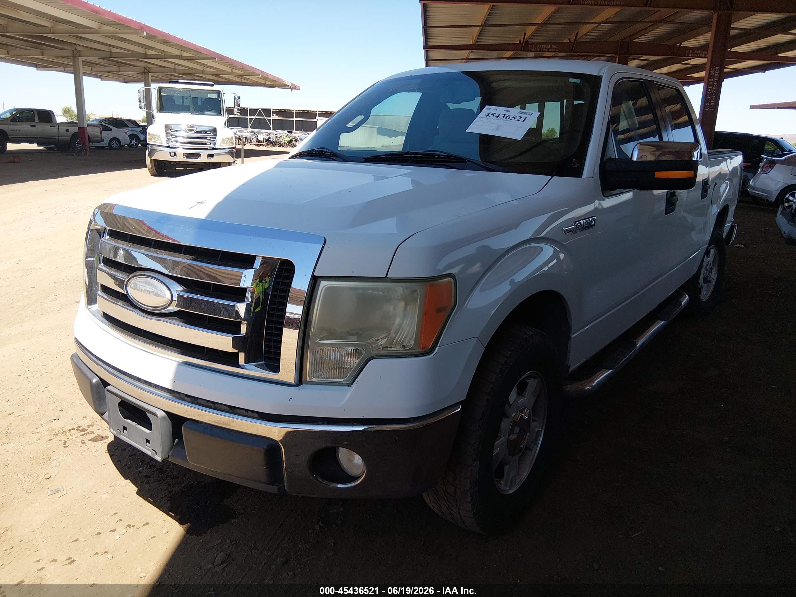 2009 Ford F-150 King Ranch/lariat/platinum/xl/xlt White vin: 1FTPW12V79FA15259