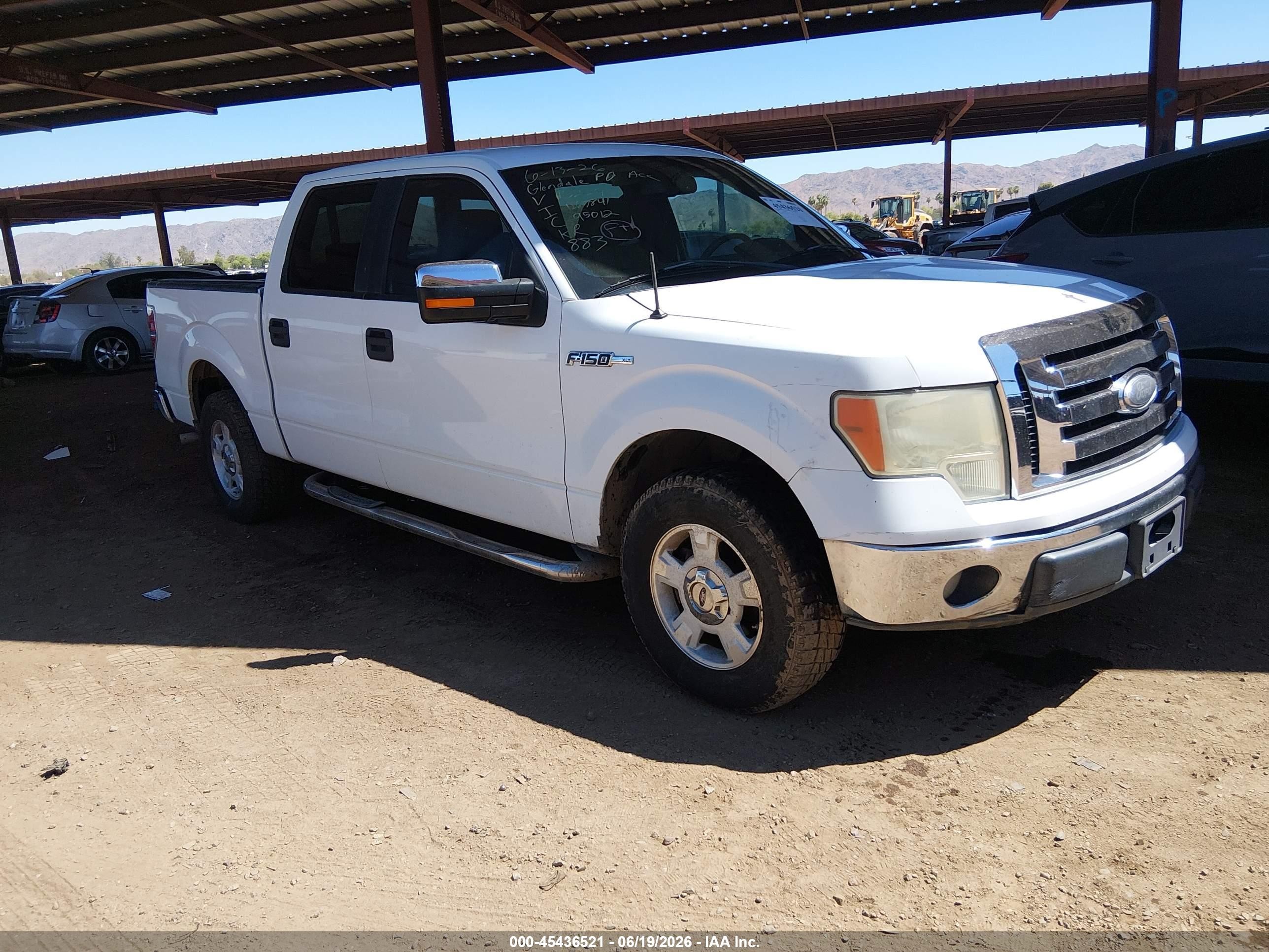 2009 Ford F-150 King Ranch/lariat/platinum/xl/xlt White vin: 1FTPW12V79FA15259