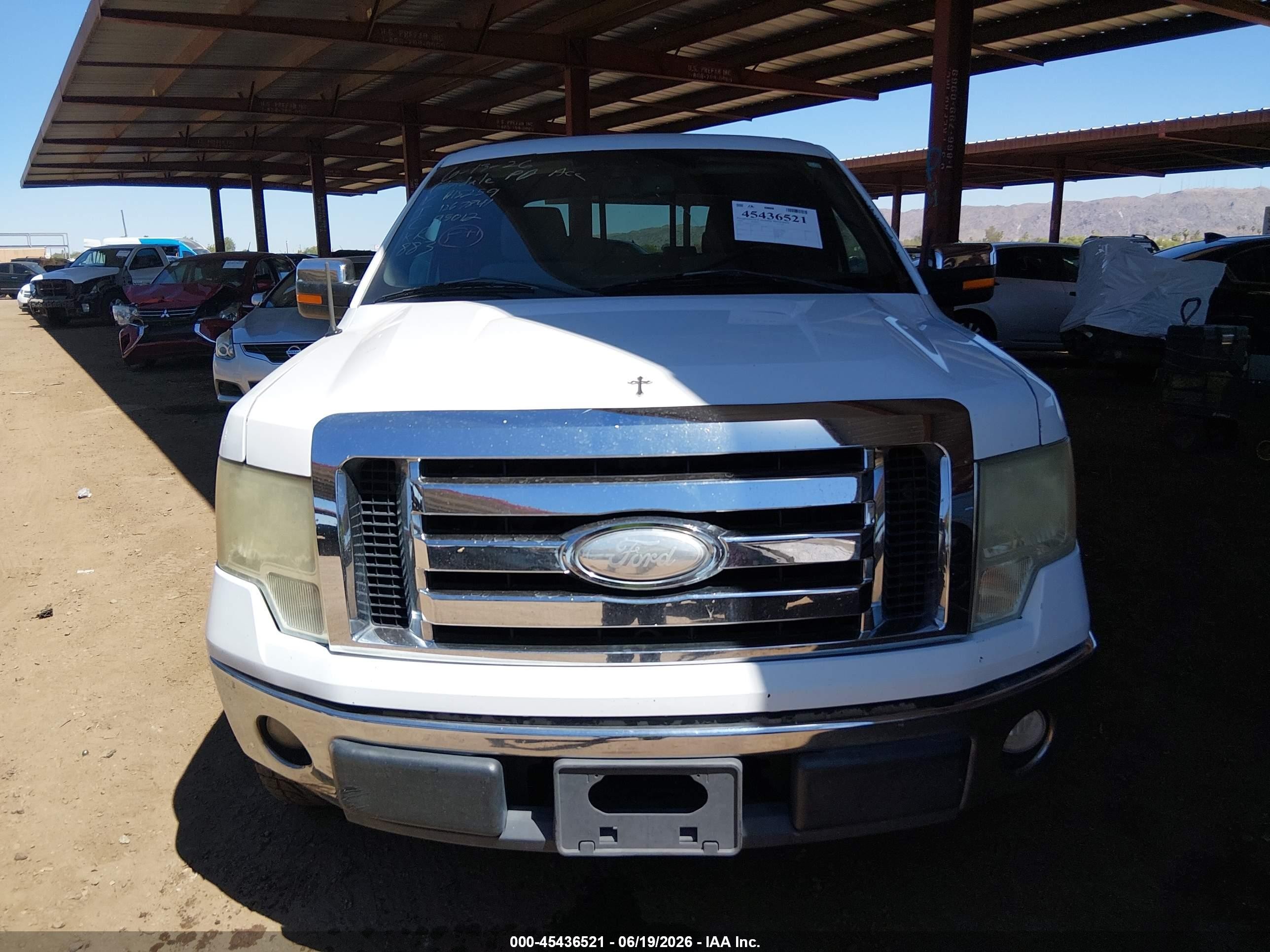 2009 Ford F-150 King Ranch/lariat/platinum/xl/xlt White vin: 1FTPW12V79FA15259