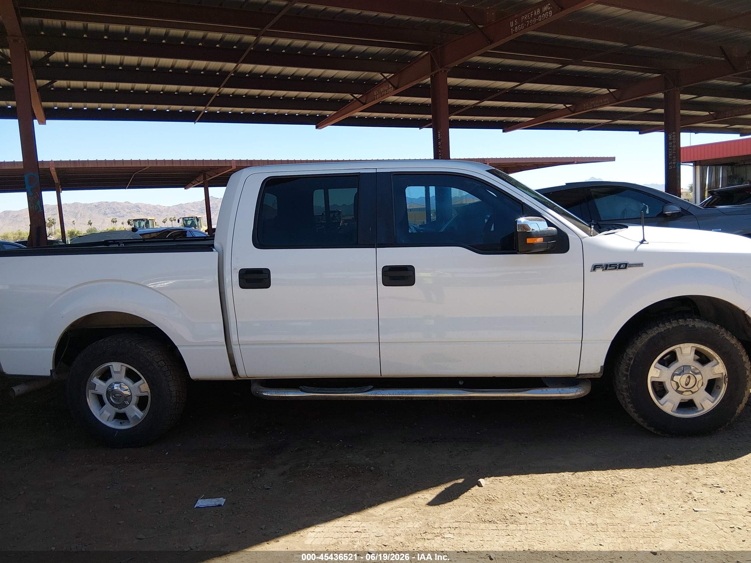 2009 Ford F-150 King Ranch/lariat/platinum/xl/xlt White vin: 1FTPW12V79FA15259