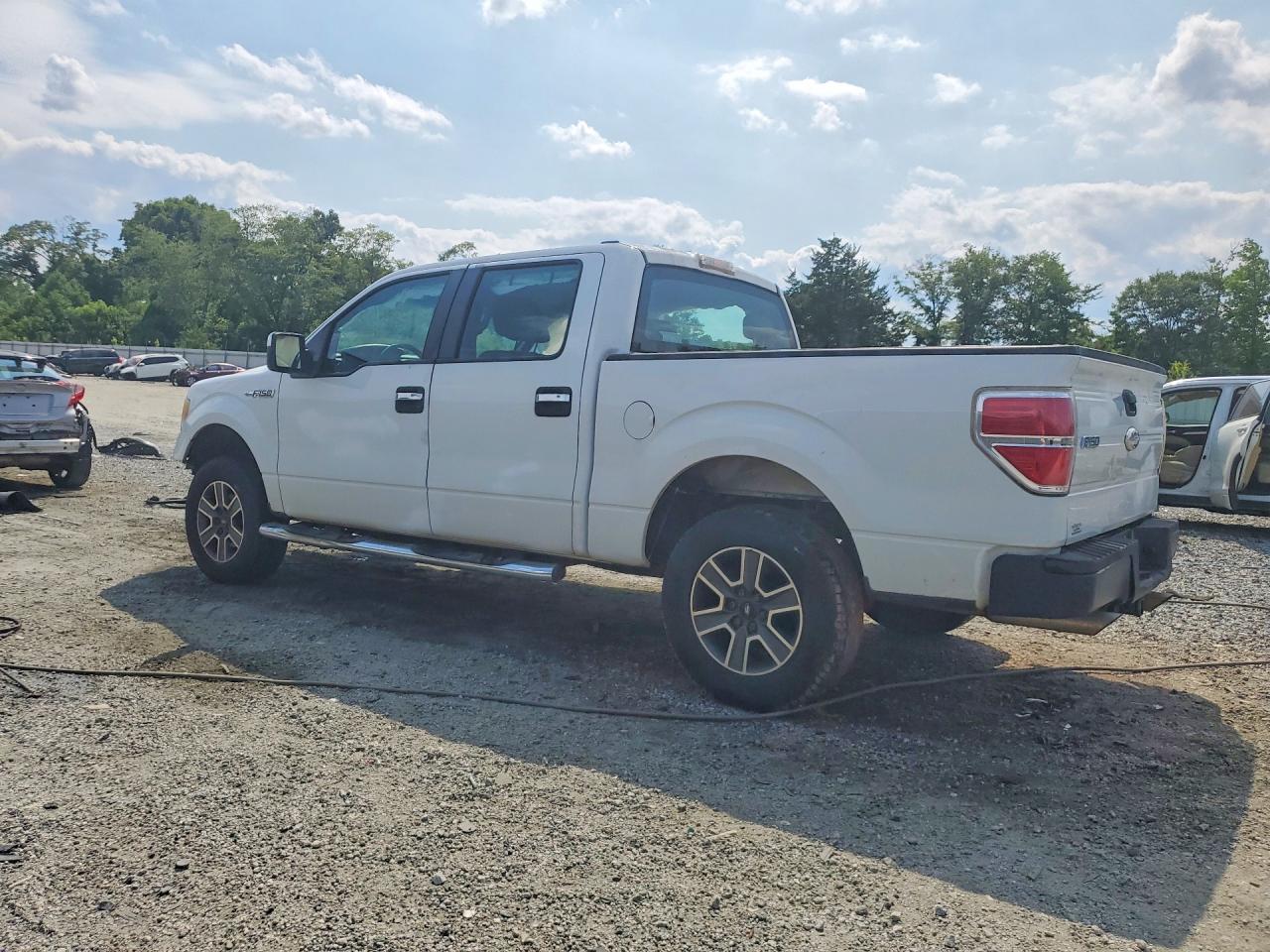 2009 Ford F150 Supercrew White vin: 1FTPW12V79KB56307