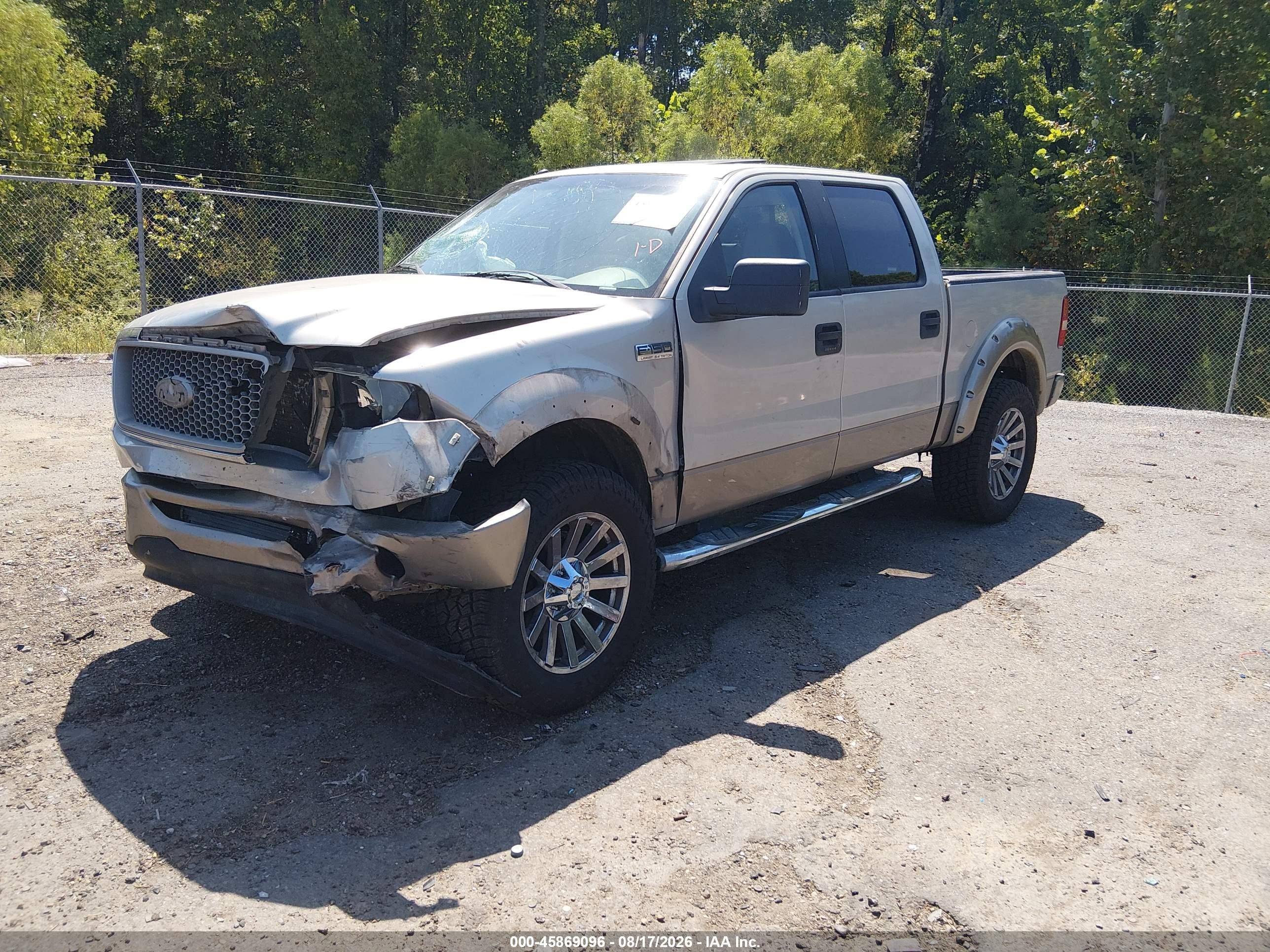 2006 Ford F-150 Lariat/xlt Silver vin: 1FTPW12V86FA82836