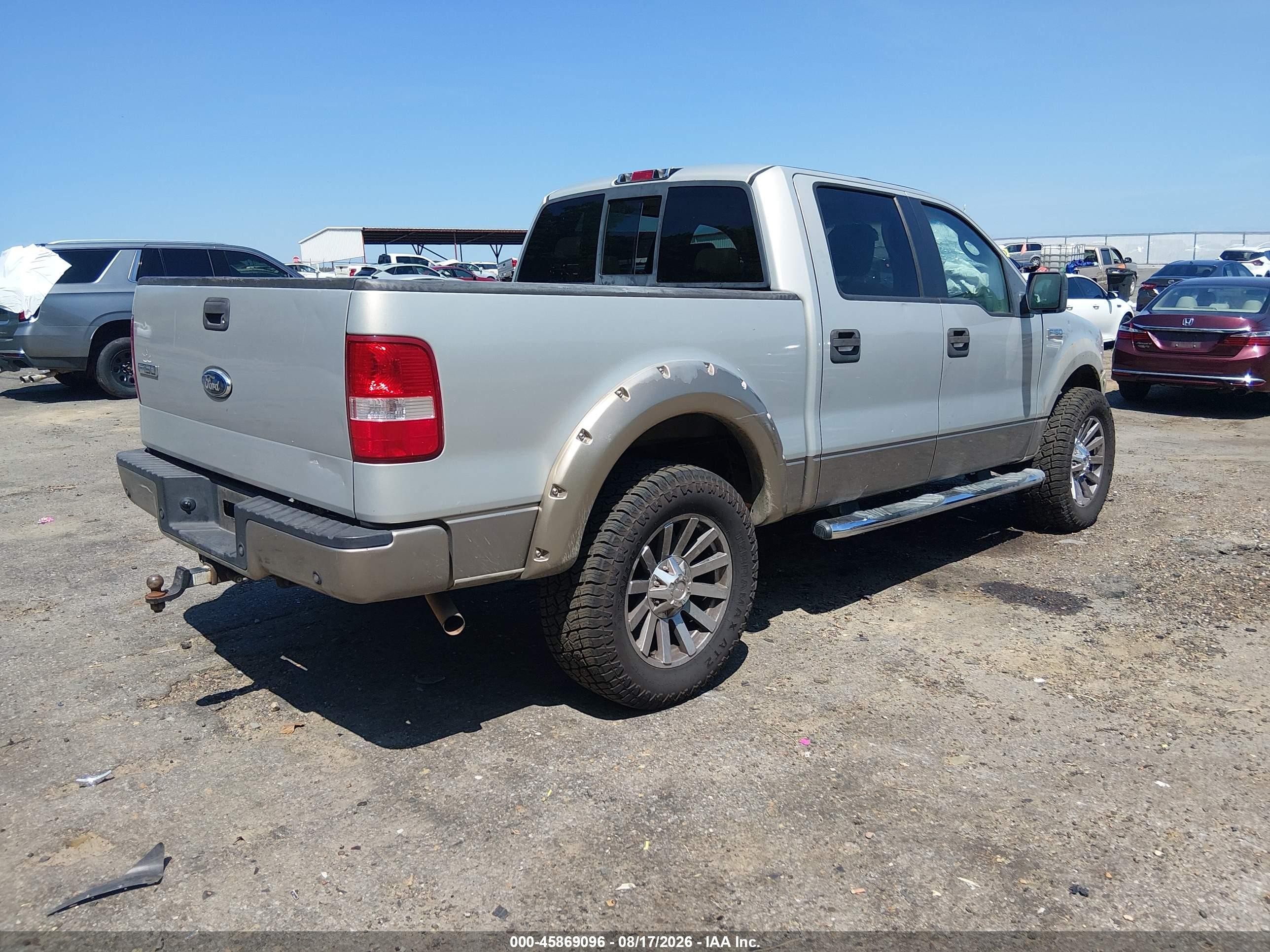 2006 Ford F-150 Lariat/xlt Silver vin: 1FTPW12V86FA82836