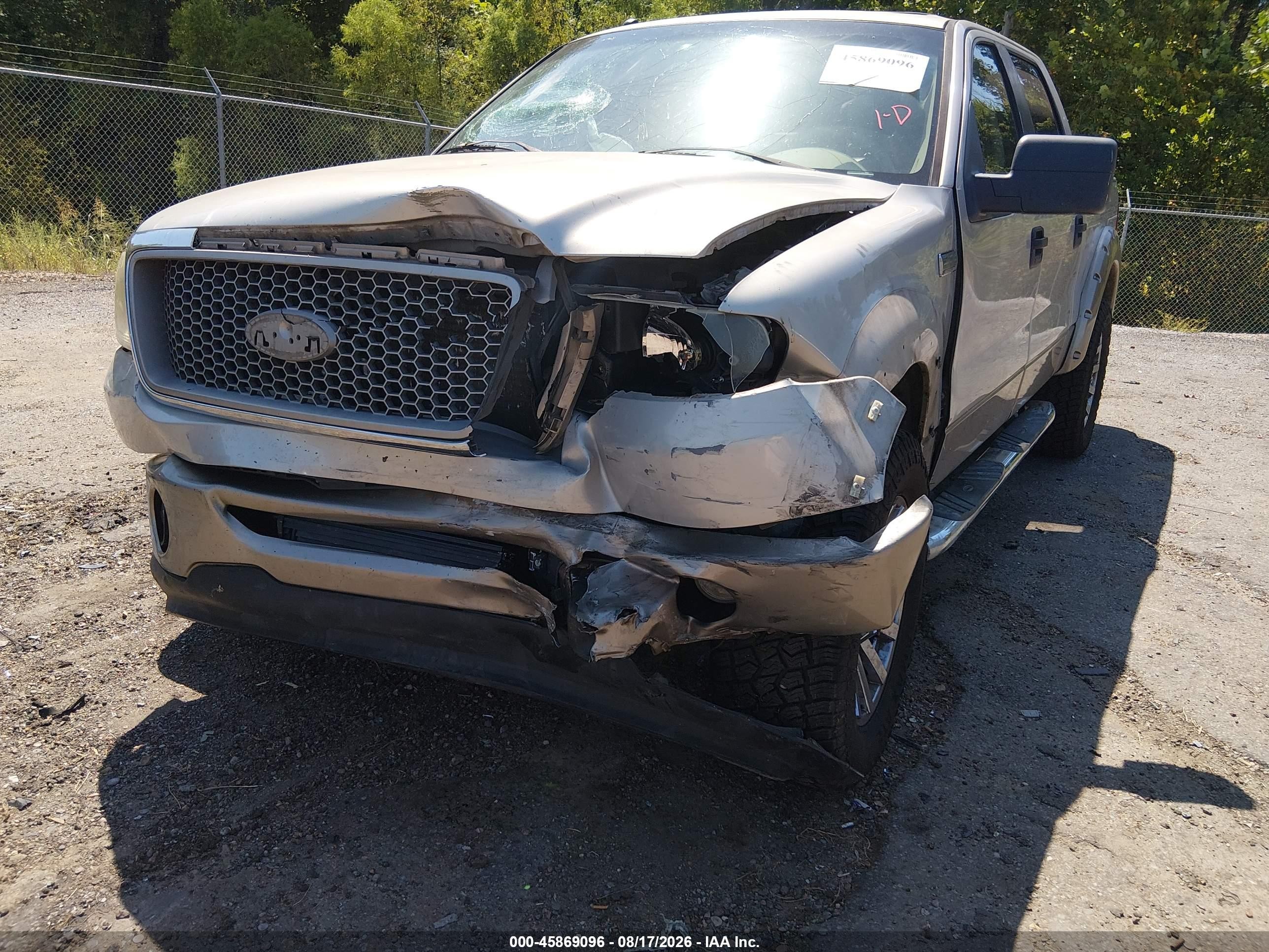 2006 Ford F-150 Lariat/xlt Silver vin: 1FTPW12V86FA82836