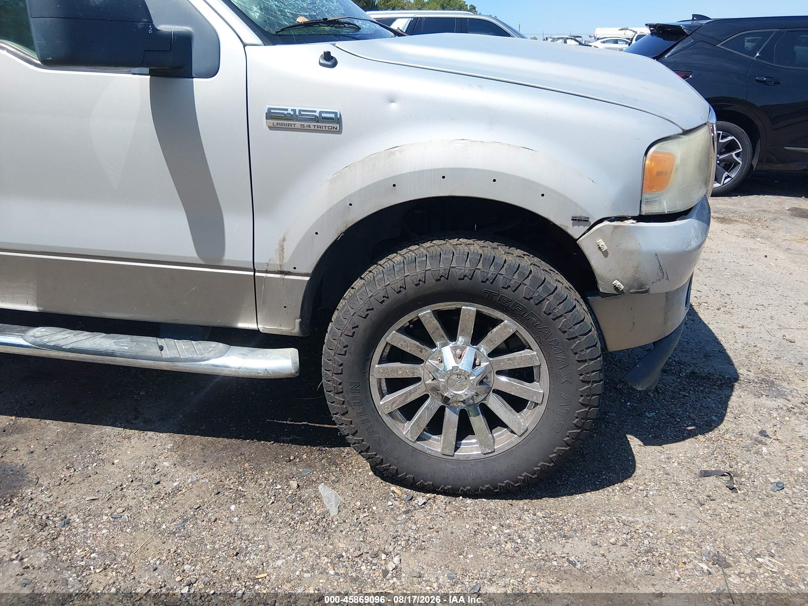 2006 Ford F-150 Lariat/xlt Silver vin: 1FTPW12V86FA82836