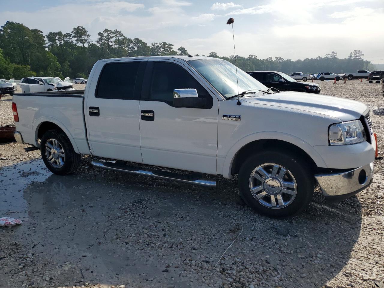2007 Ford F150 Supercrew White vin: 1FTPW12V87FA17390