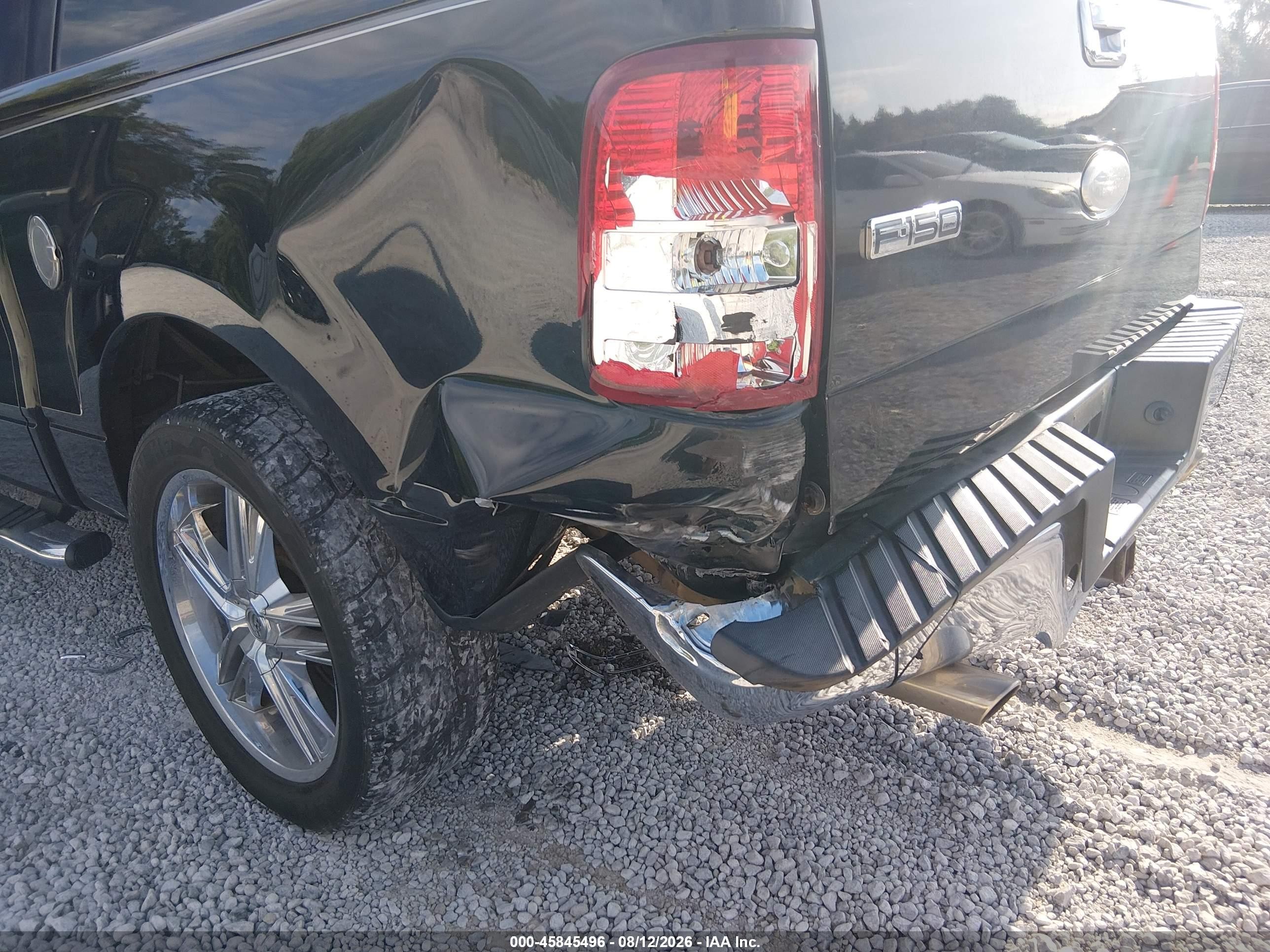 2007 Ford F-150 Lariat/xlt Black vin: 1FTPW12V87FA98102