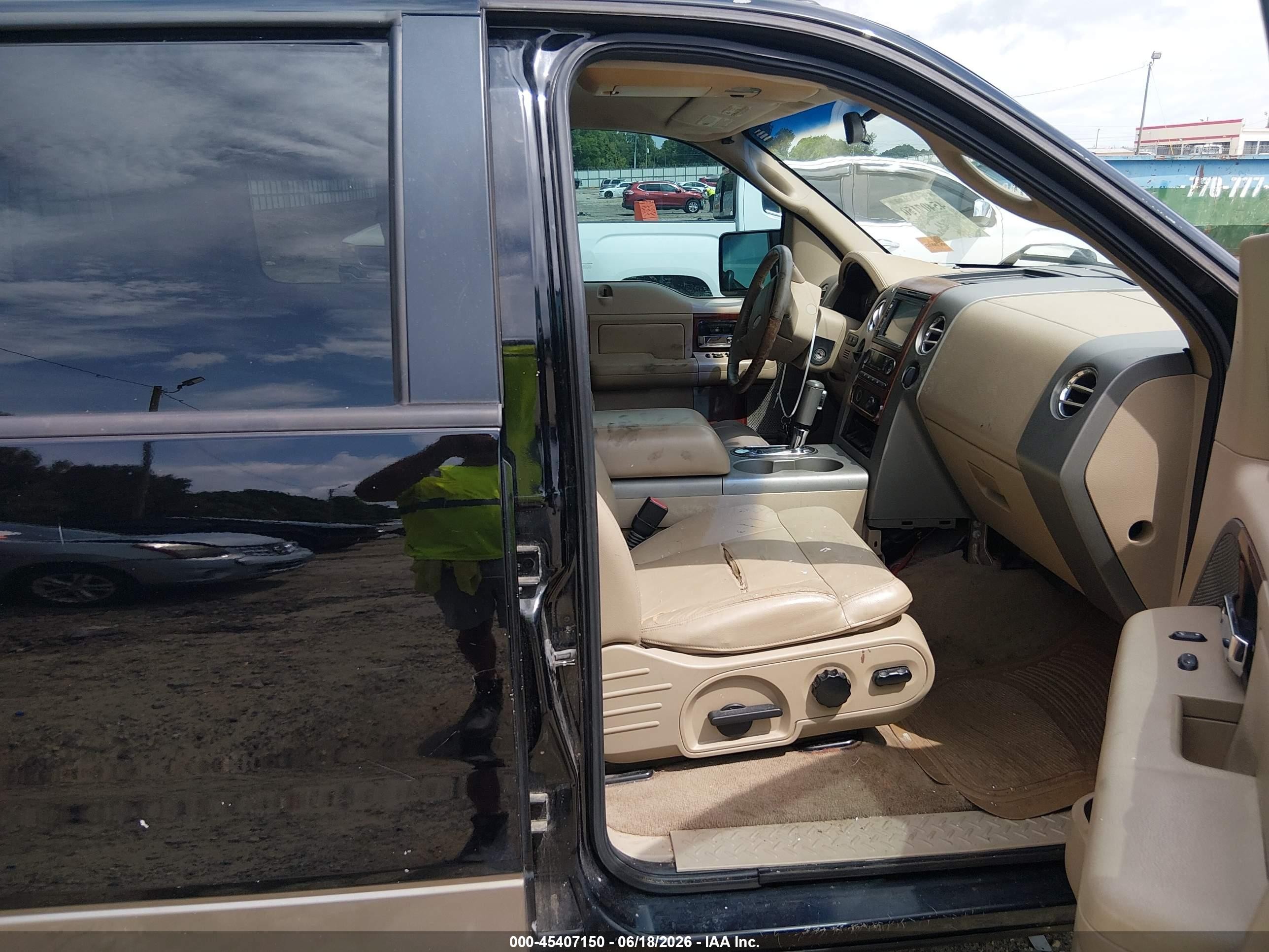 2006 Ford F-150 Lariat/xlt Black vin: 1FTPW12V96FA85499