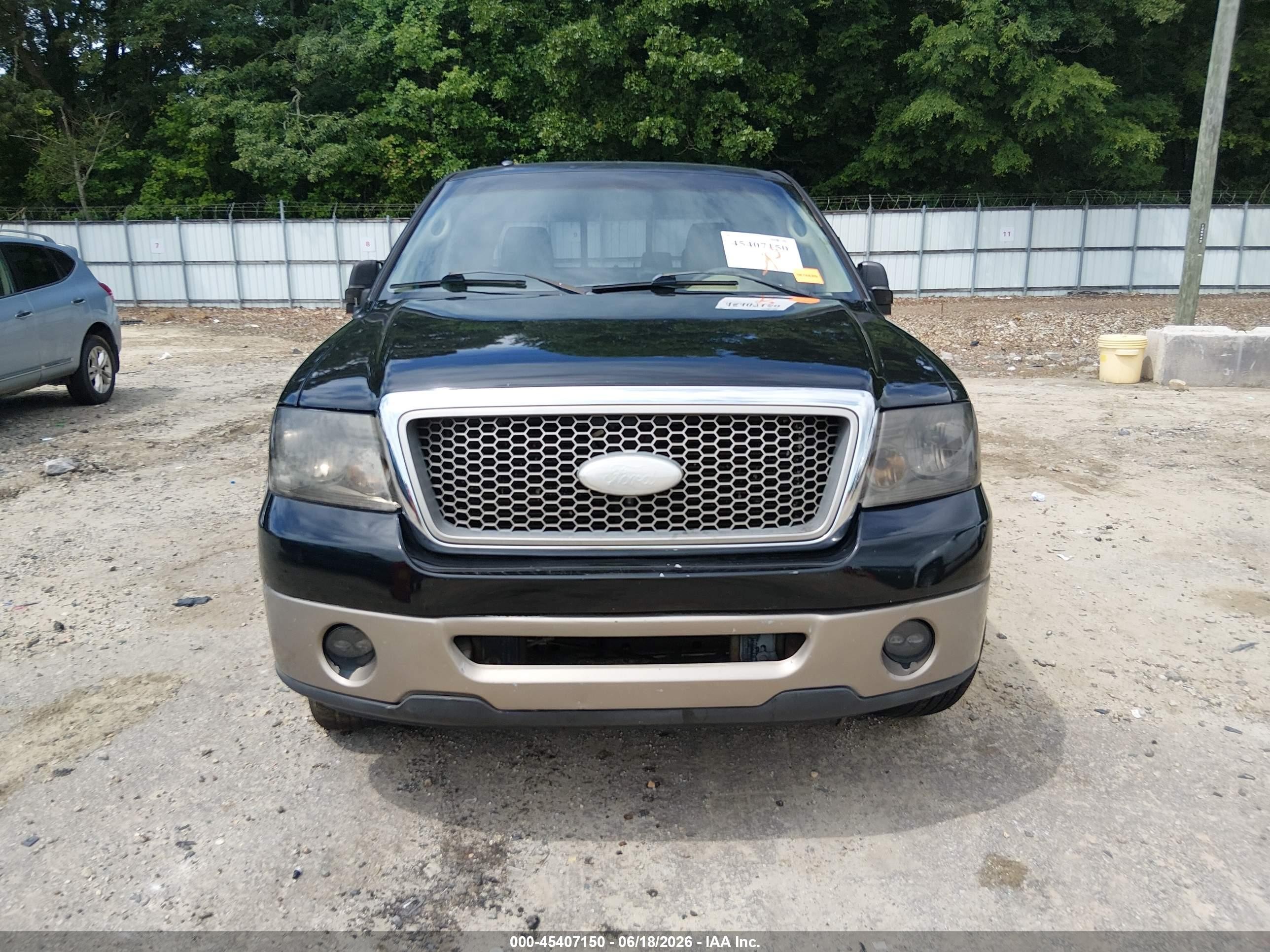 2006 Ford F-150 Lariat/xlt Black vin: 1FTPW12V96FA85499