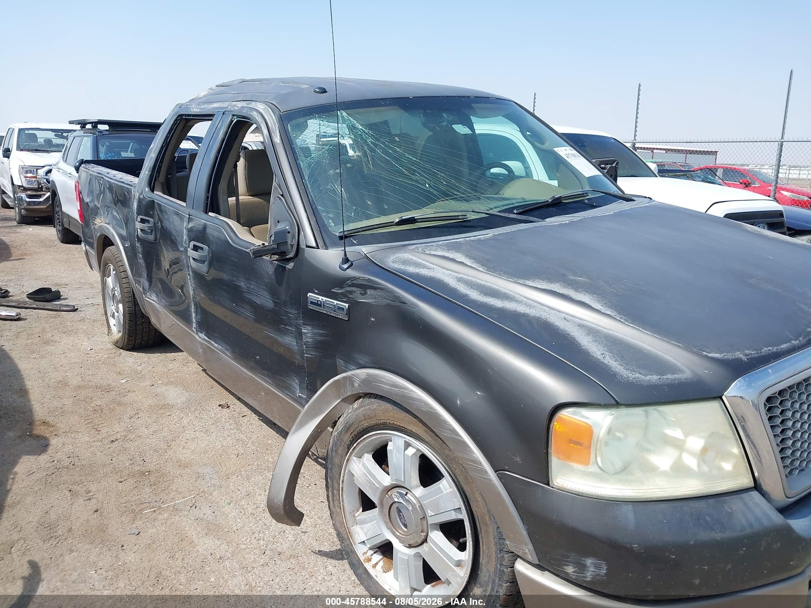 2006 Ford F-150 Lariat/xlt Gray vin: 1FTPW12V96FB80726