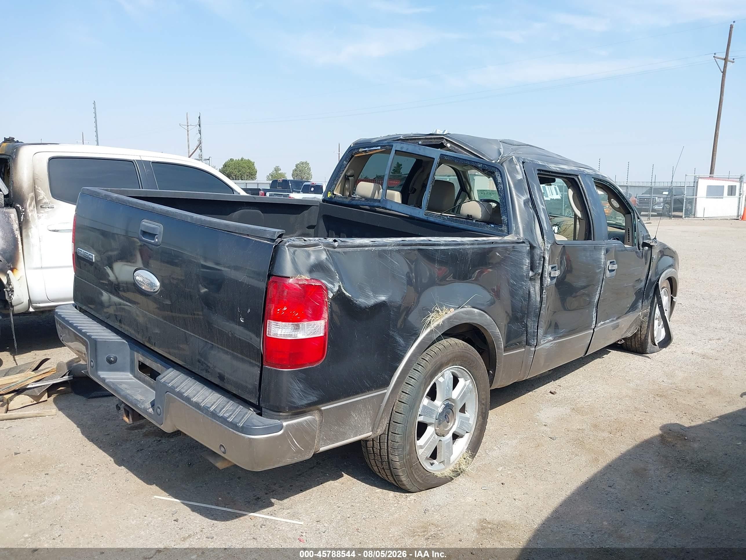 2006 Ford F-150 Lariat/xlt Gray vin: 1FTPW12V96FB80726