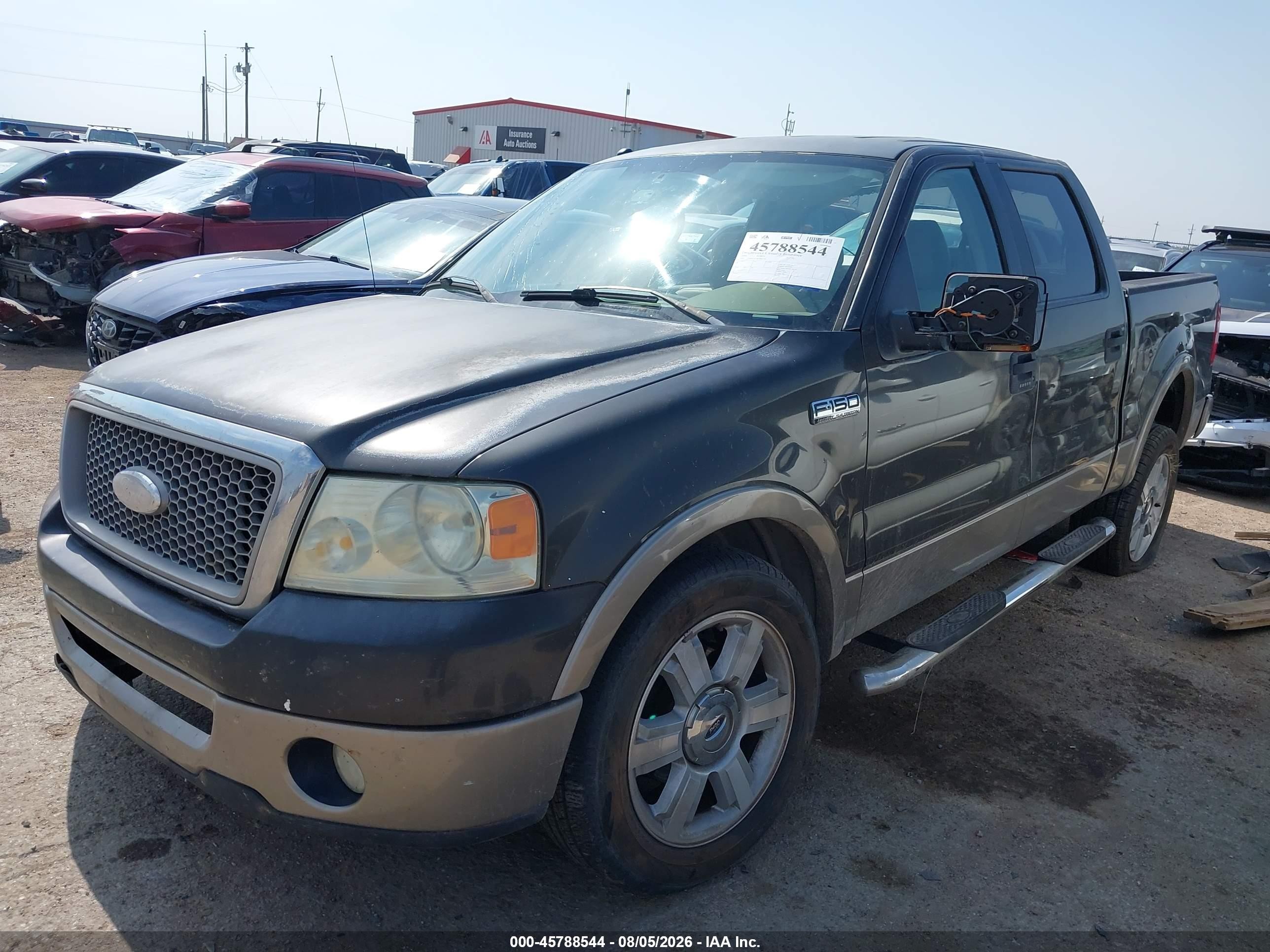2006 Ford F-150 Lariat/xlt Gray vin: 1FTPW12V96FB80726