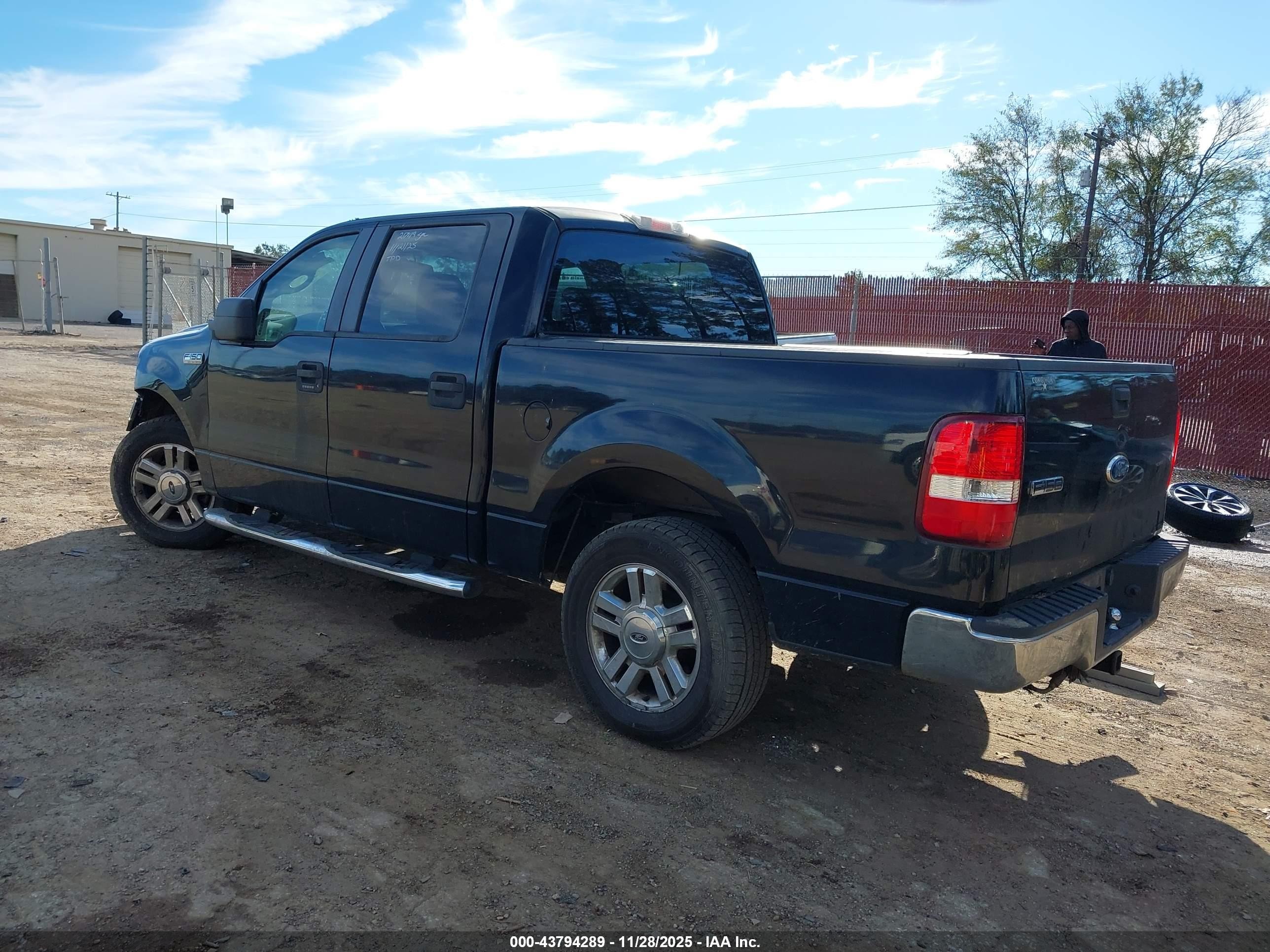 2007 Ford F-150 Lariat/xlt Black vin: 1FTPW12V97FA79123