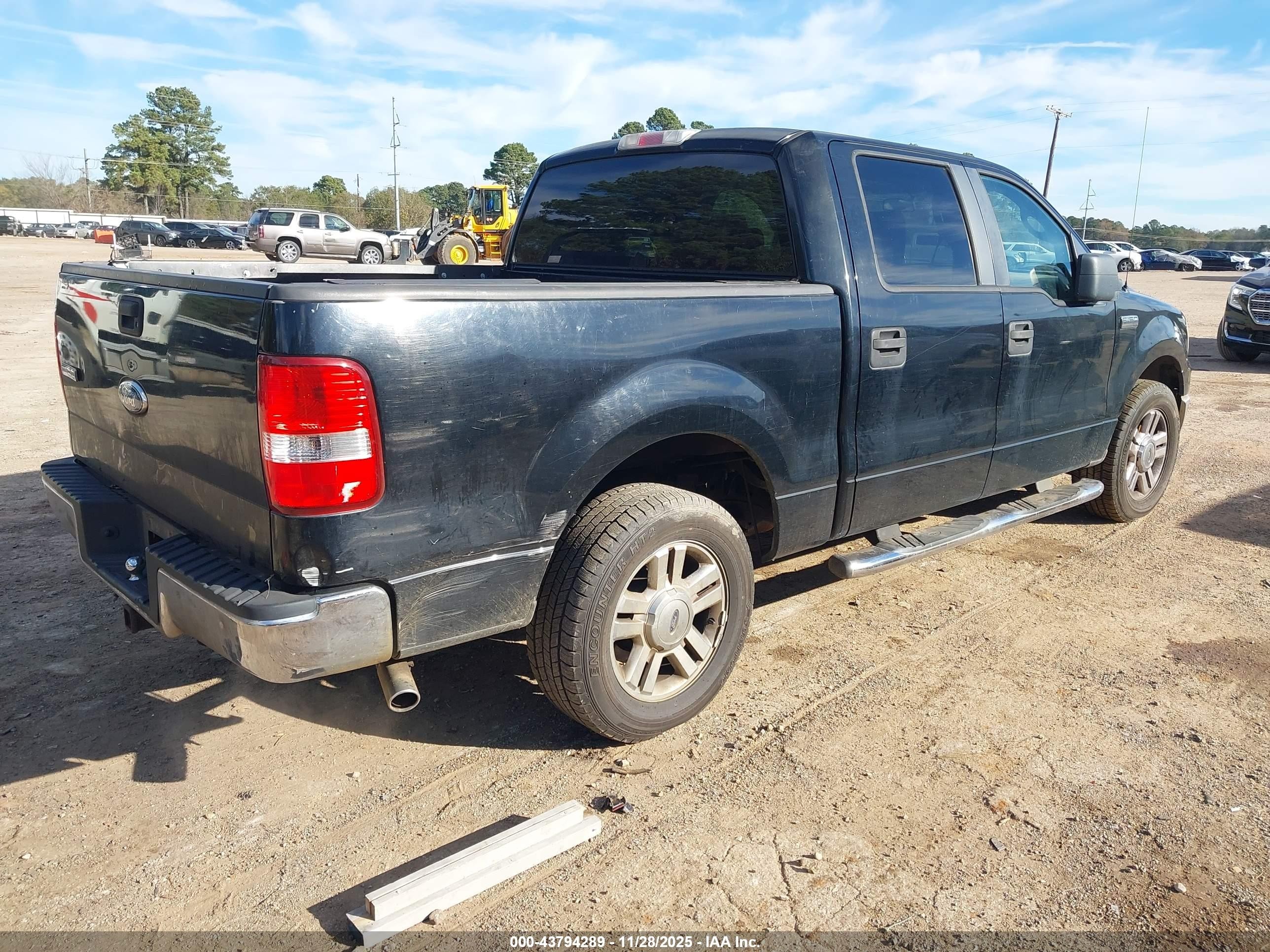 2007 Ford F-150 Lariat/xlt Black vin: 1FTPW12V97FA79123