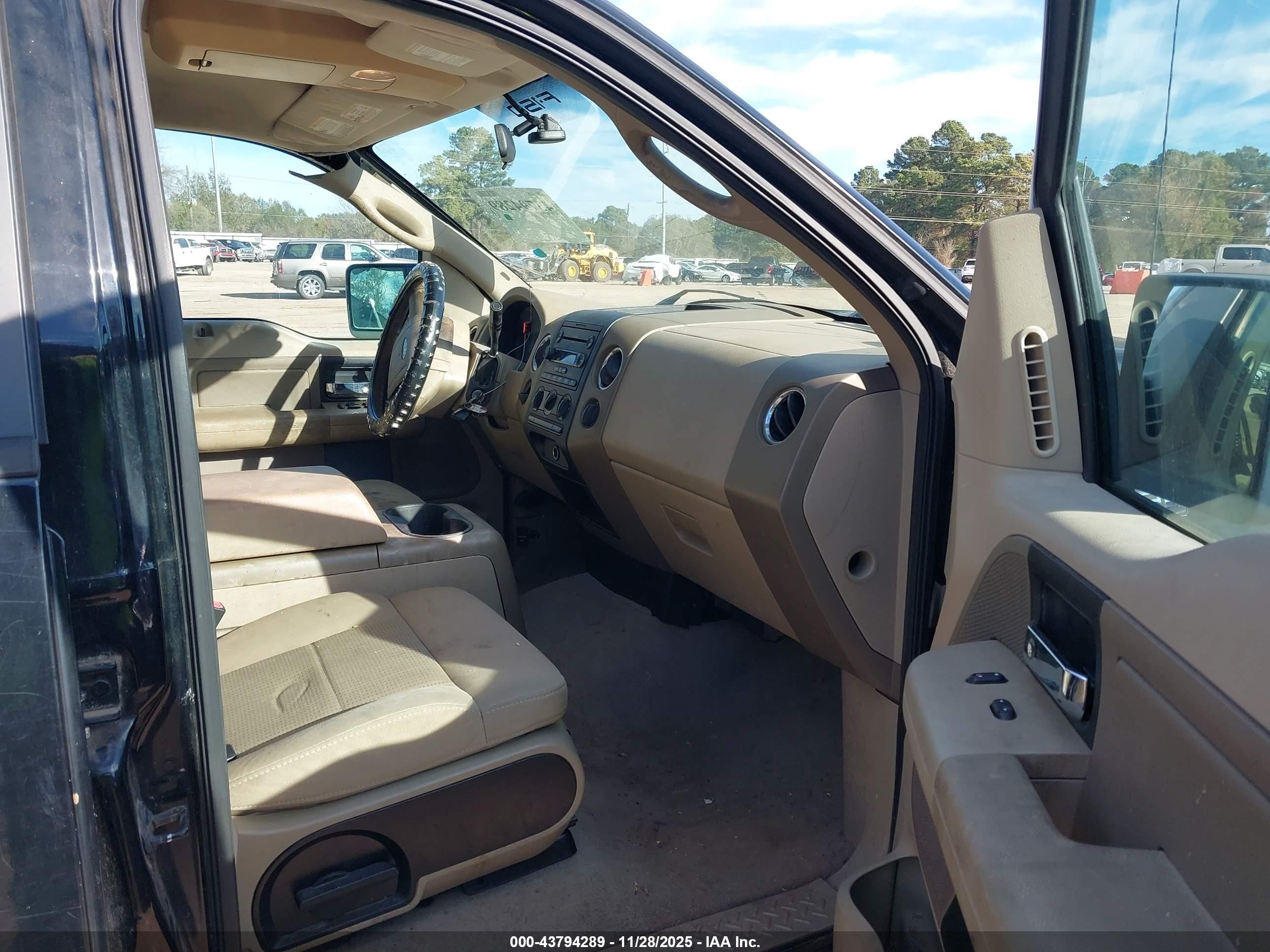 2007 Ford F-150 Lariat/xlt Black vin: 1FTPW12V97FA79123