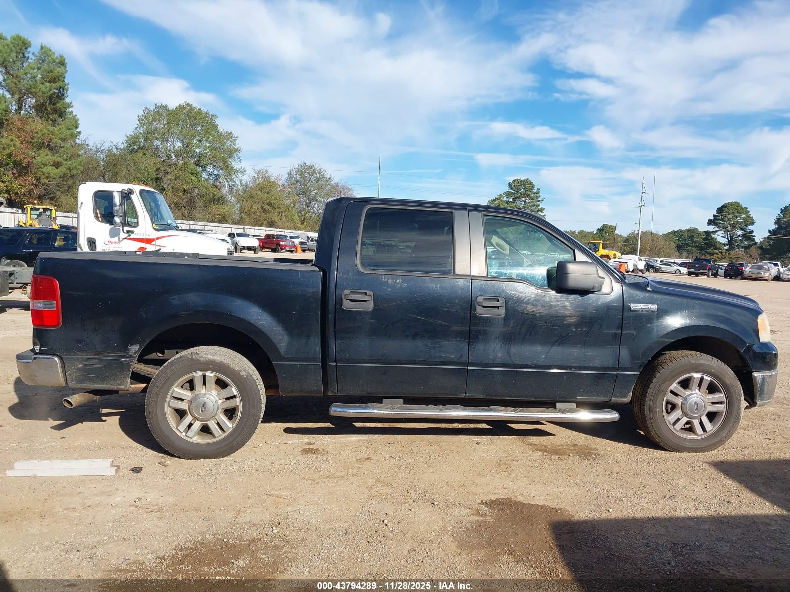 2007 Ford F-150 Lariat/xlt Black vin: 1FTPW12V97FA79123