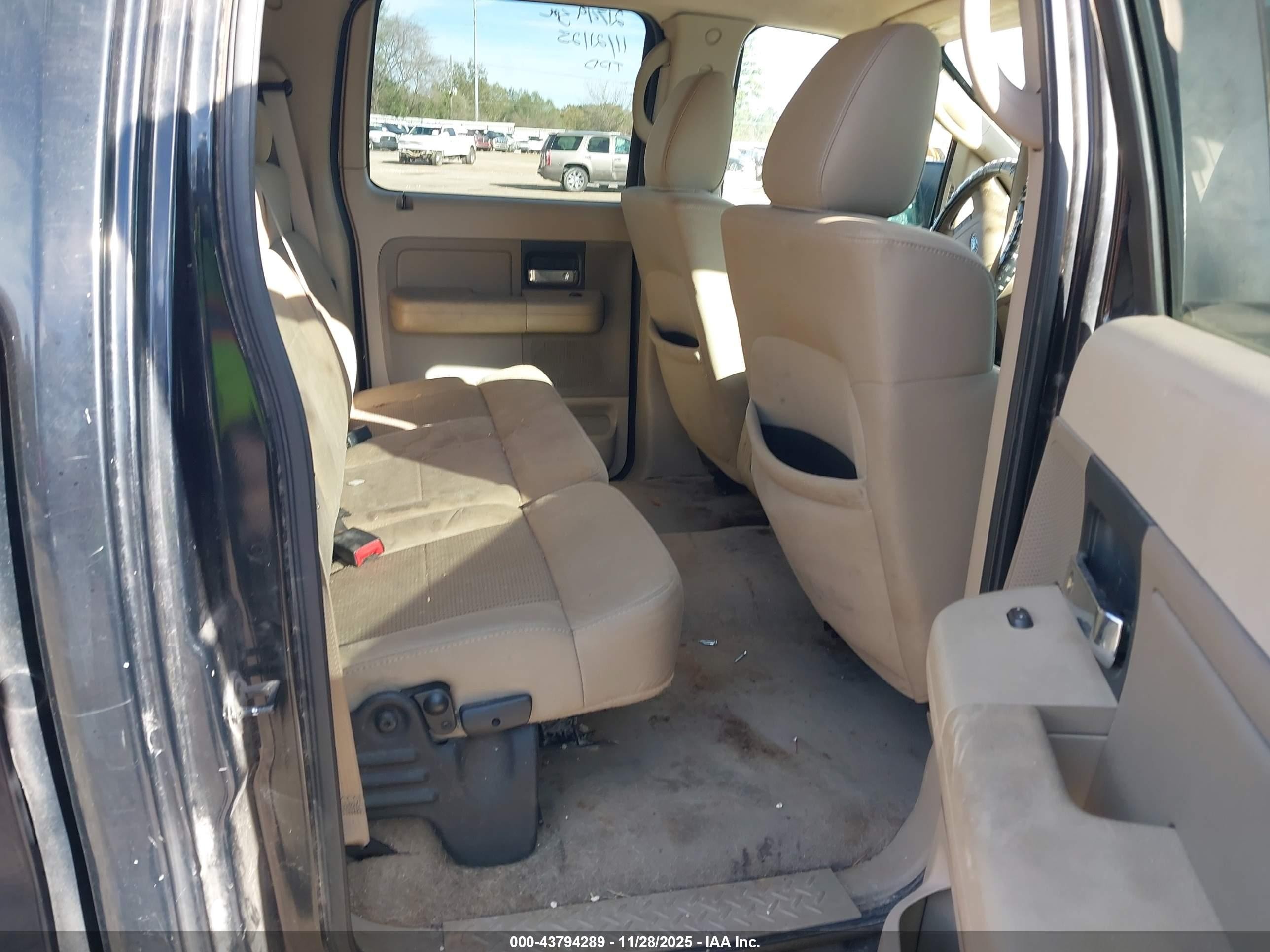 2007 Ford F-150 Lariat/xlt Black vin: 1FTPW12V97FA79123