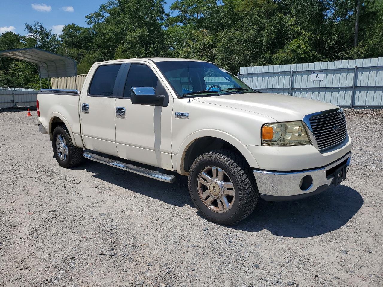 2007 Ford F150 Supercrew White vin: 1FTPW12V97FA97573