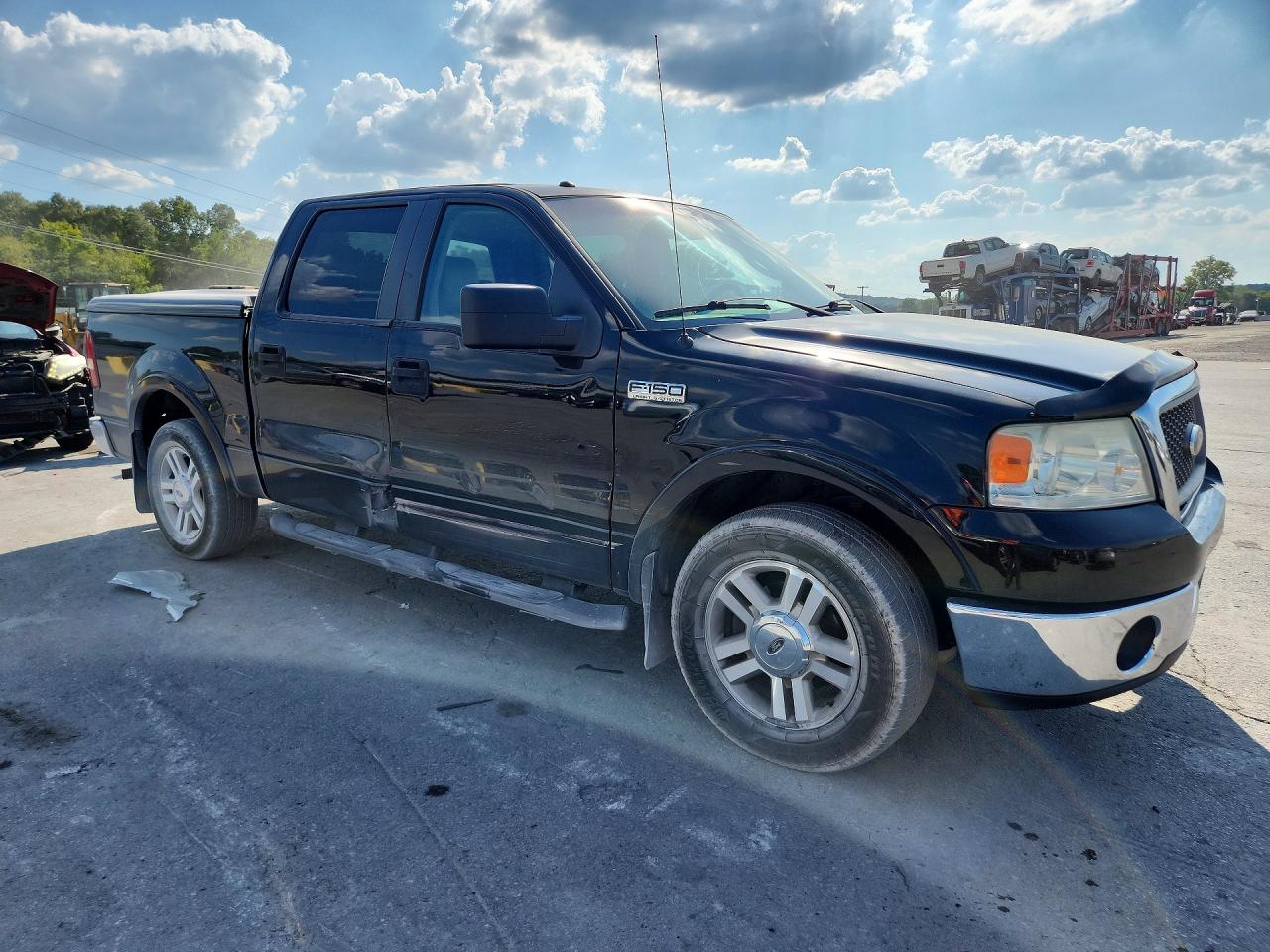 2007 Ford F150 Supercrew Black vin: 1FTPW12V97KA69148