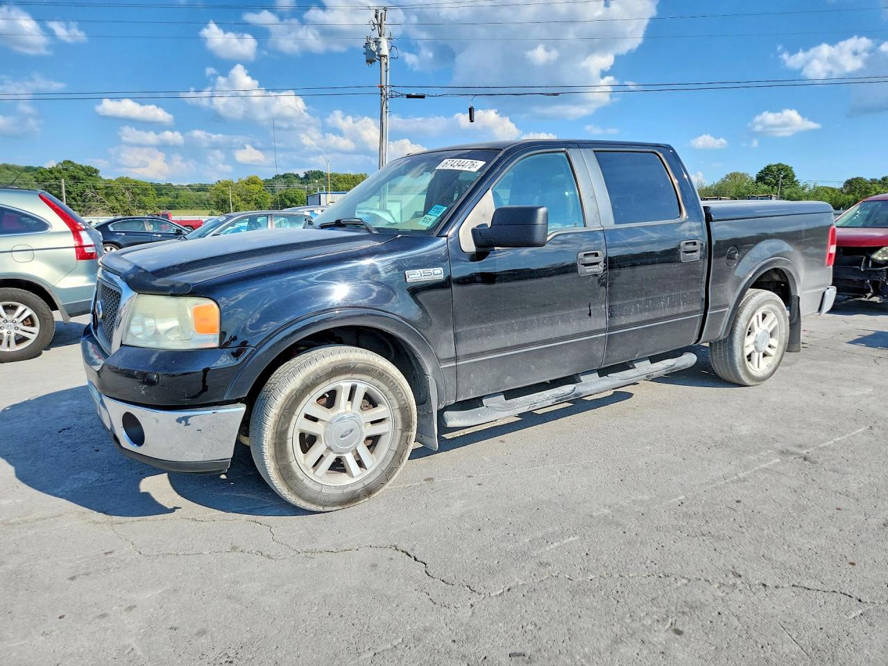 2007 Ford F150 Supercrew Black vin: 1FTPW12V97KA69148