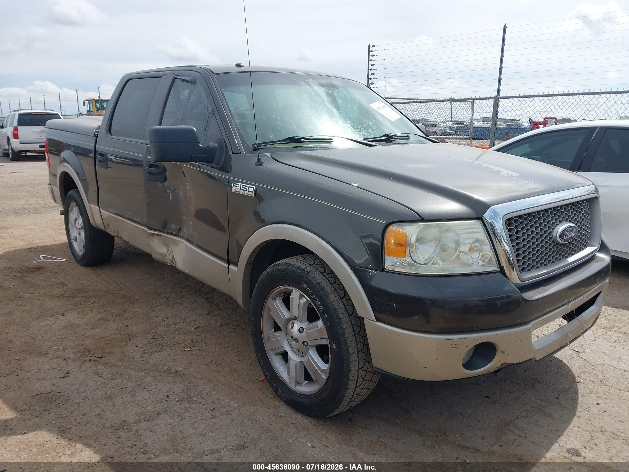 2007 Ford F-150 Lariat/xlt Серый vin: 1FTPW12V97KB30675