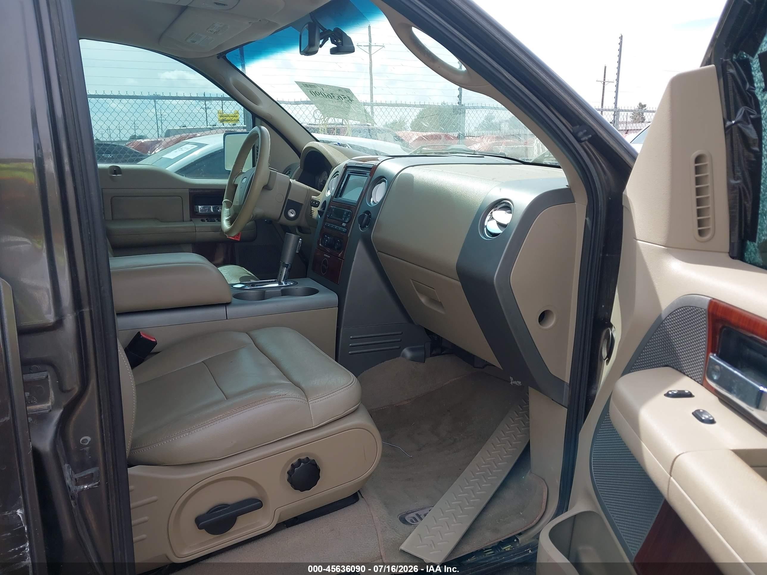 2007 Ford F-150 Lariat/xlt Gray vin: 1FTPW12V97KB30675