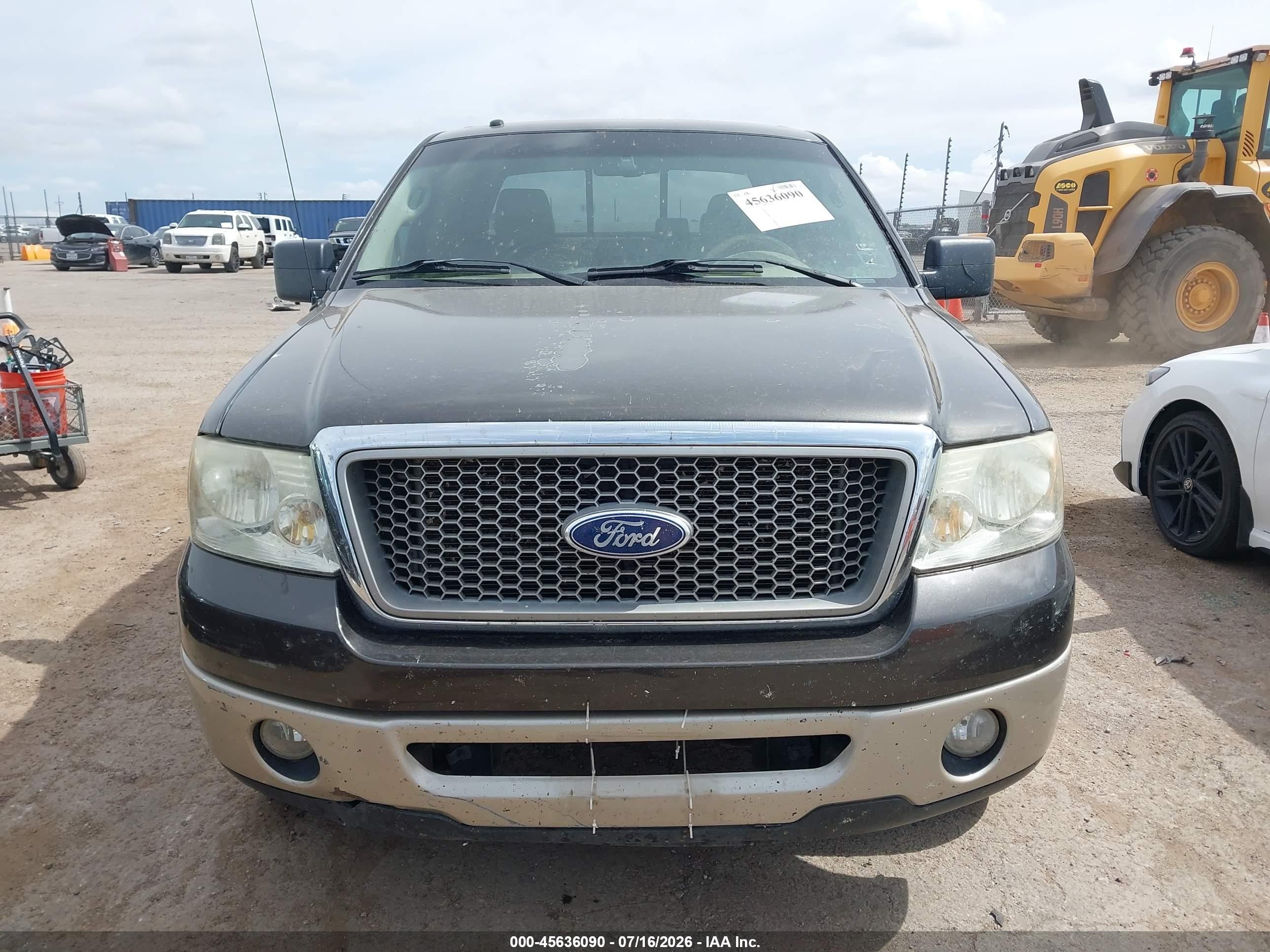 2007 Ford F-150 Lariat/xlt Gray vin: 1FTPW12V97KB30675