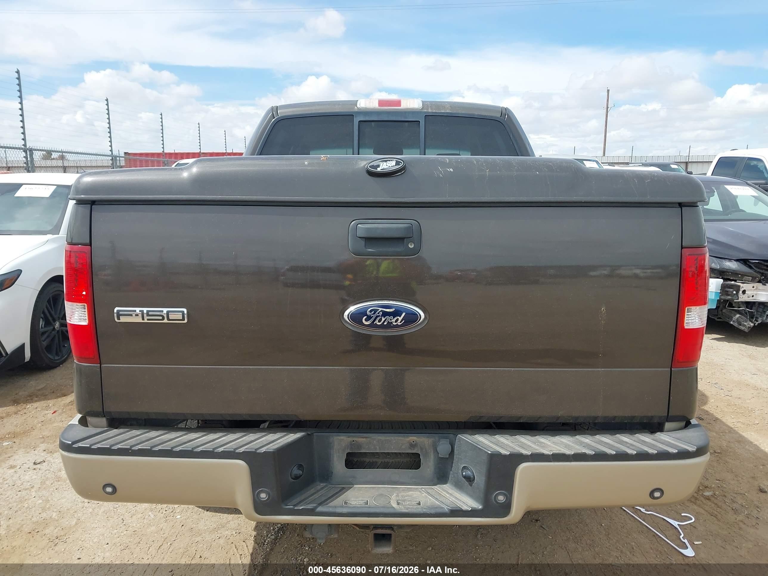 2007 Ford F-150 Lariat/xlt Gray vin: 1FTPW12V97KB30675