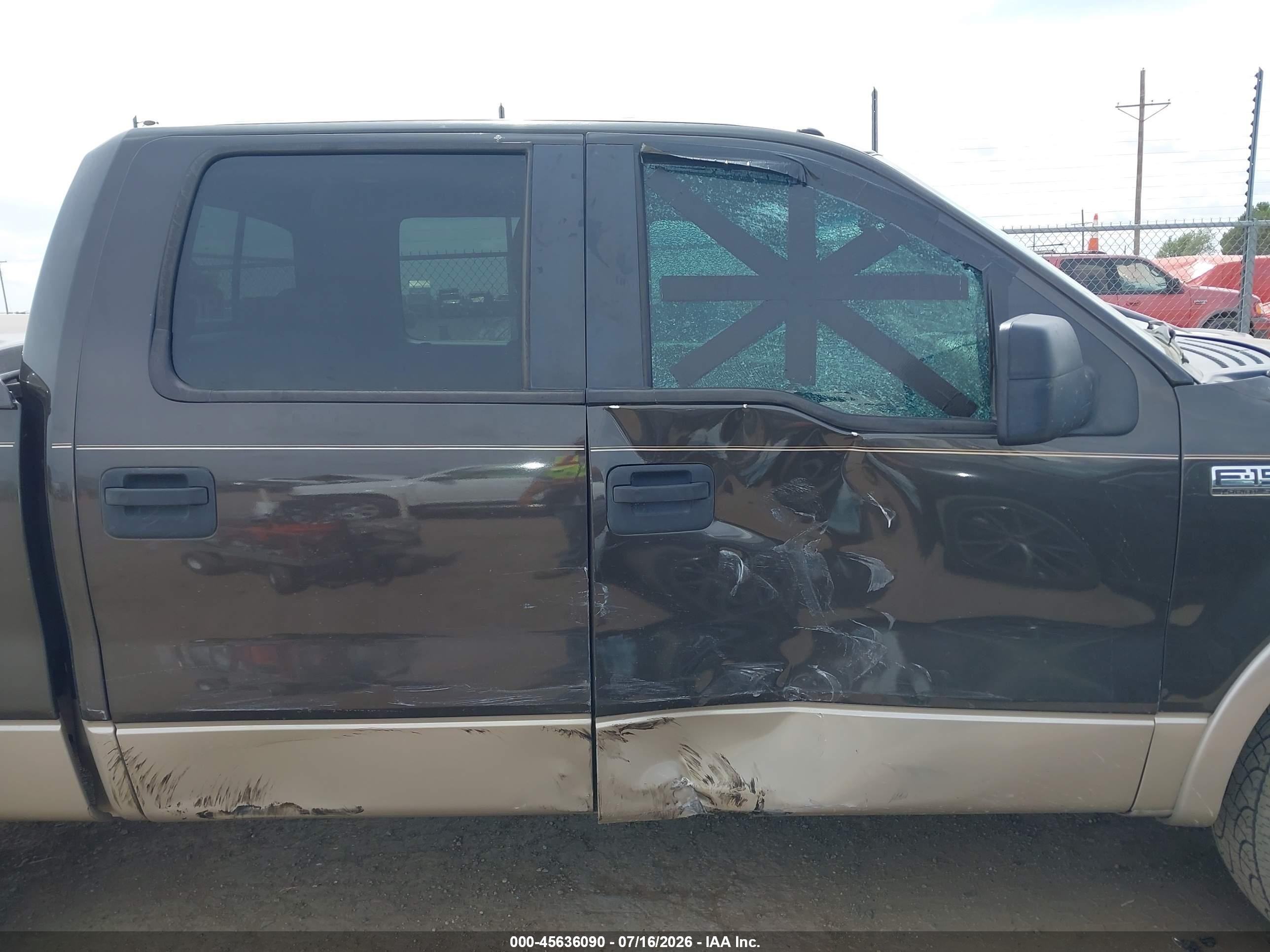 2007 Ford F-150 Lariat/xlt Gray vin: 1FTPW12V97KB30675