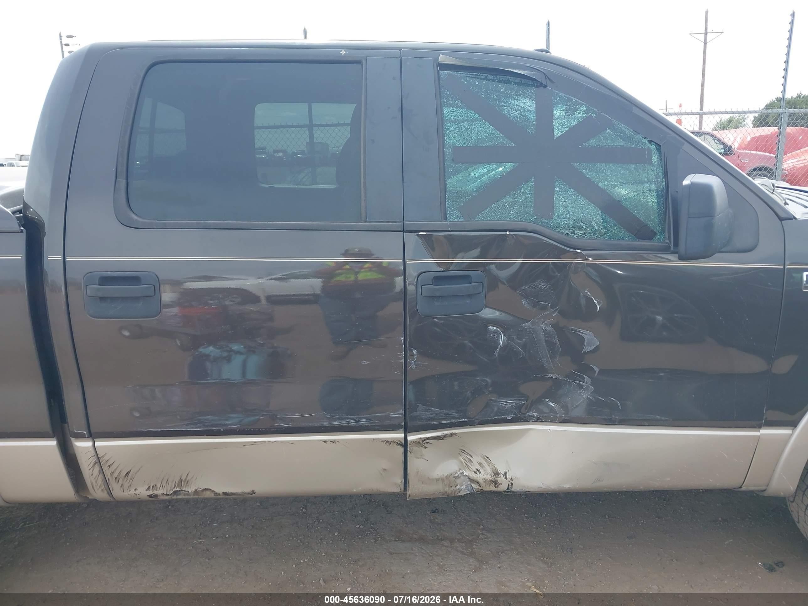 2007 Ford F-150 Lariat/xlt Gray vin: 1FTPW12V97KB30675