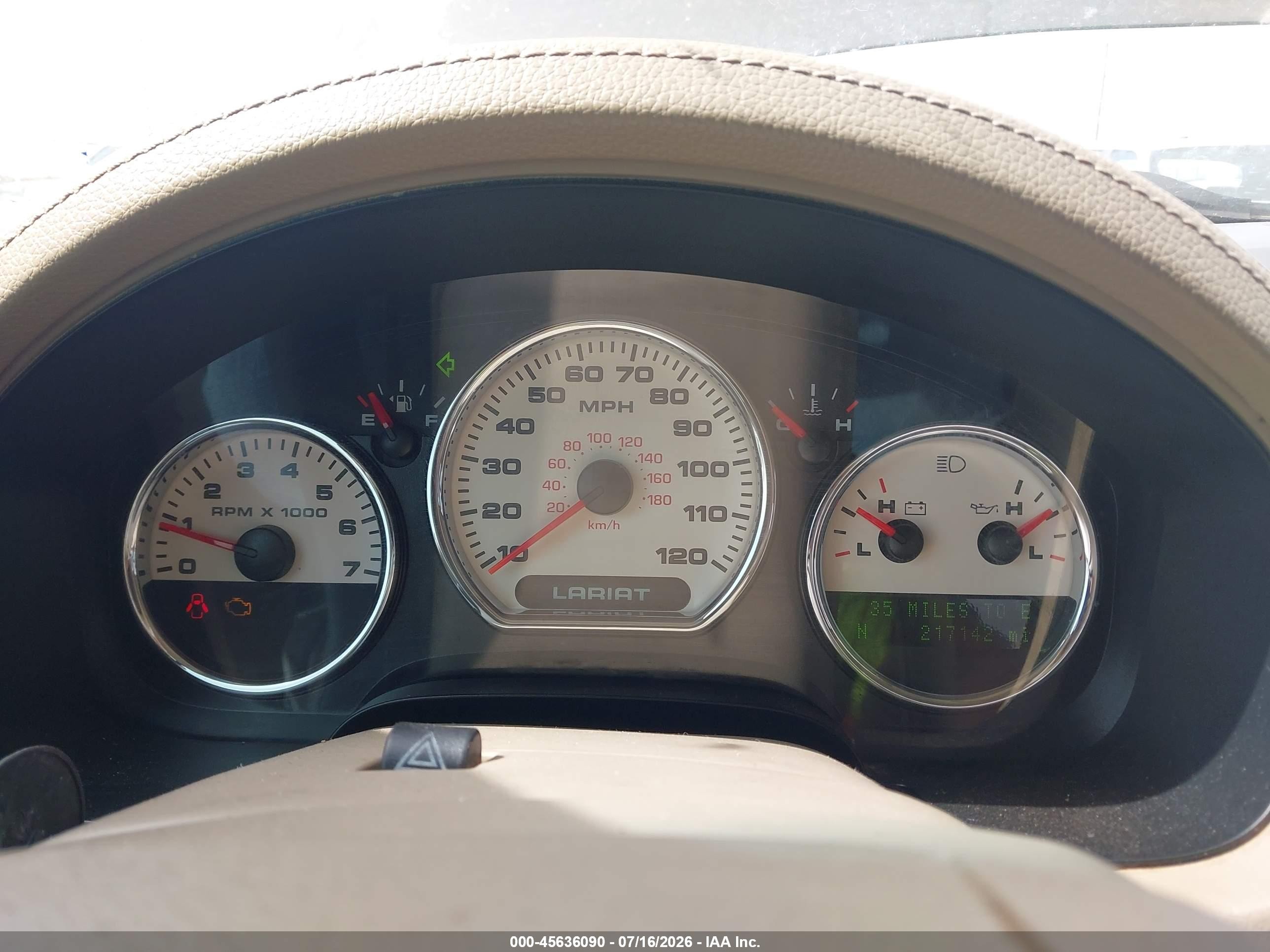 2007 Ford F-150 Lariat/xlt Gray vin: 1FTPW12V97KB30675