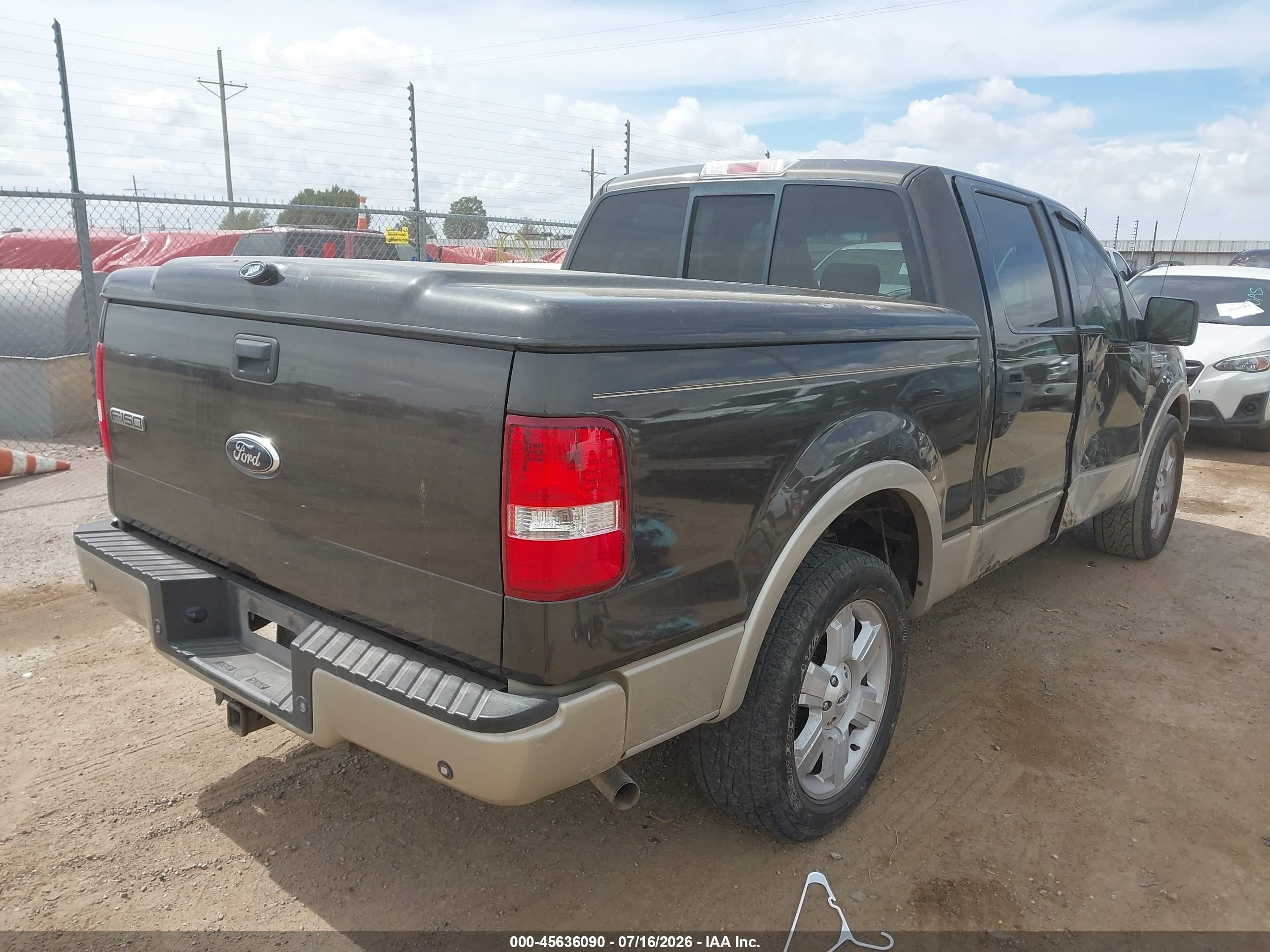 2007 Ford F-150 Lariat/xlt Gray vin: 1FTPW12V97KB30675