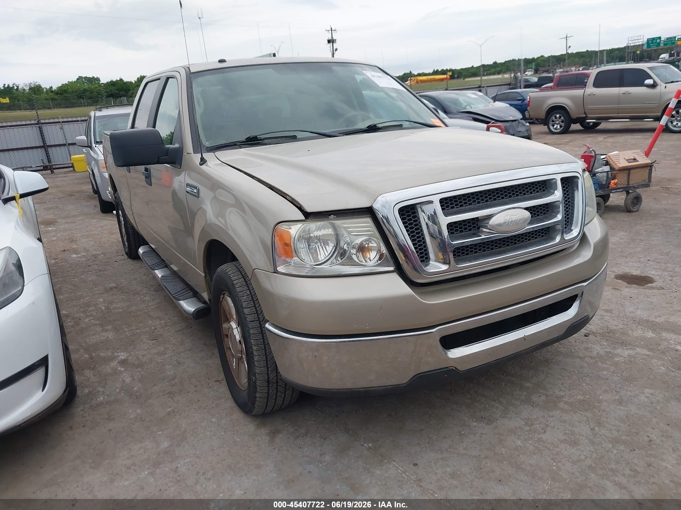 2007 Ford F-150 Lariat/xlt Tan vin: 1FTPW12V97KC88577