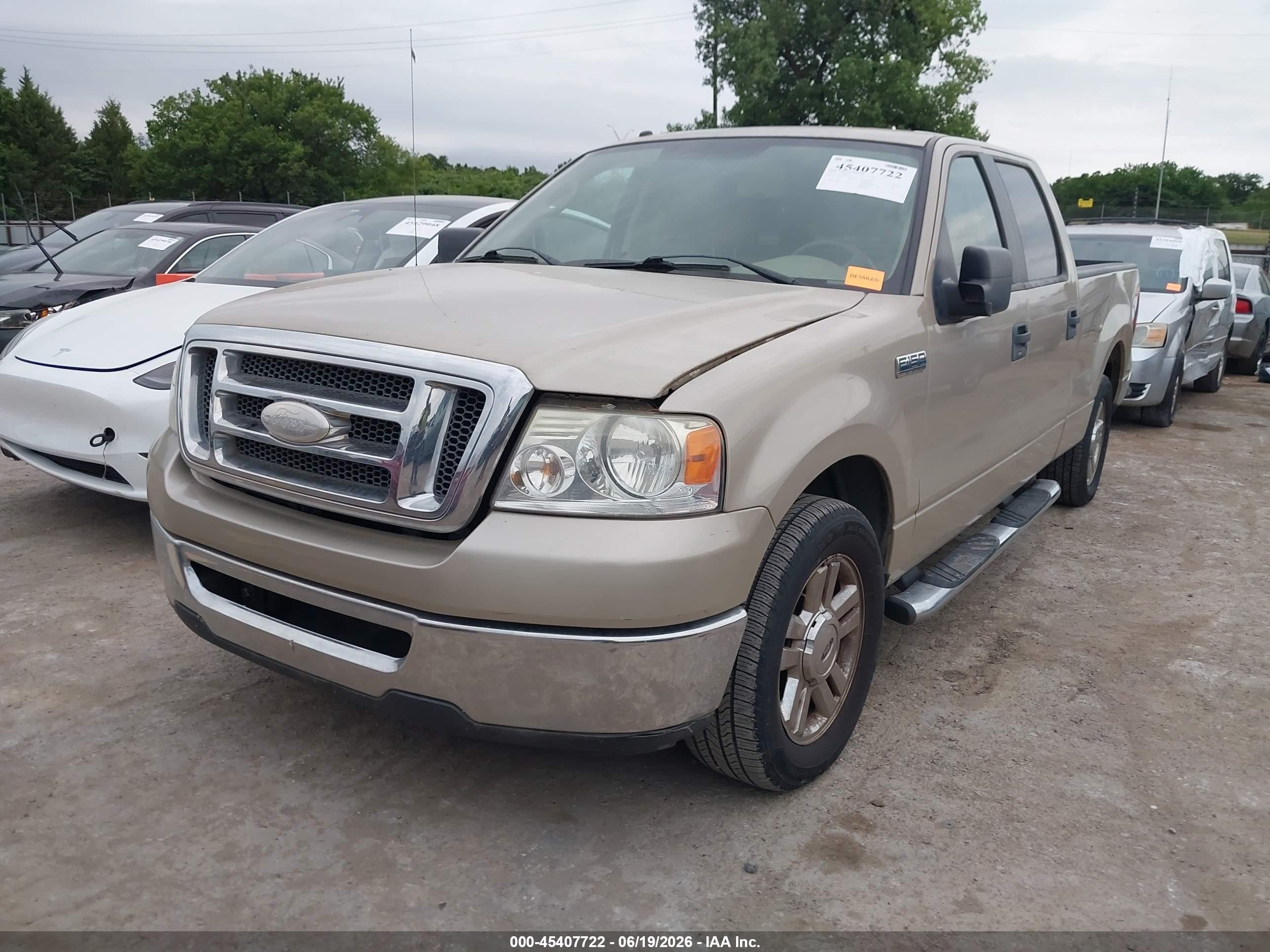 2007 Ford F-150 Lariat/xlt Tan vin: 1FTPW12V97KC88577