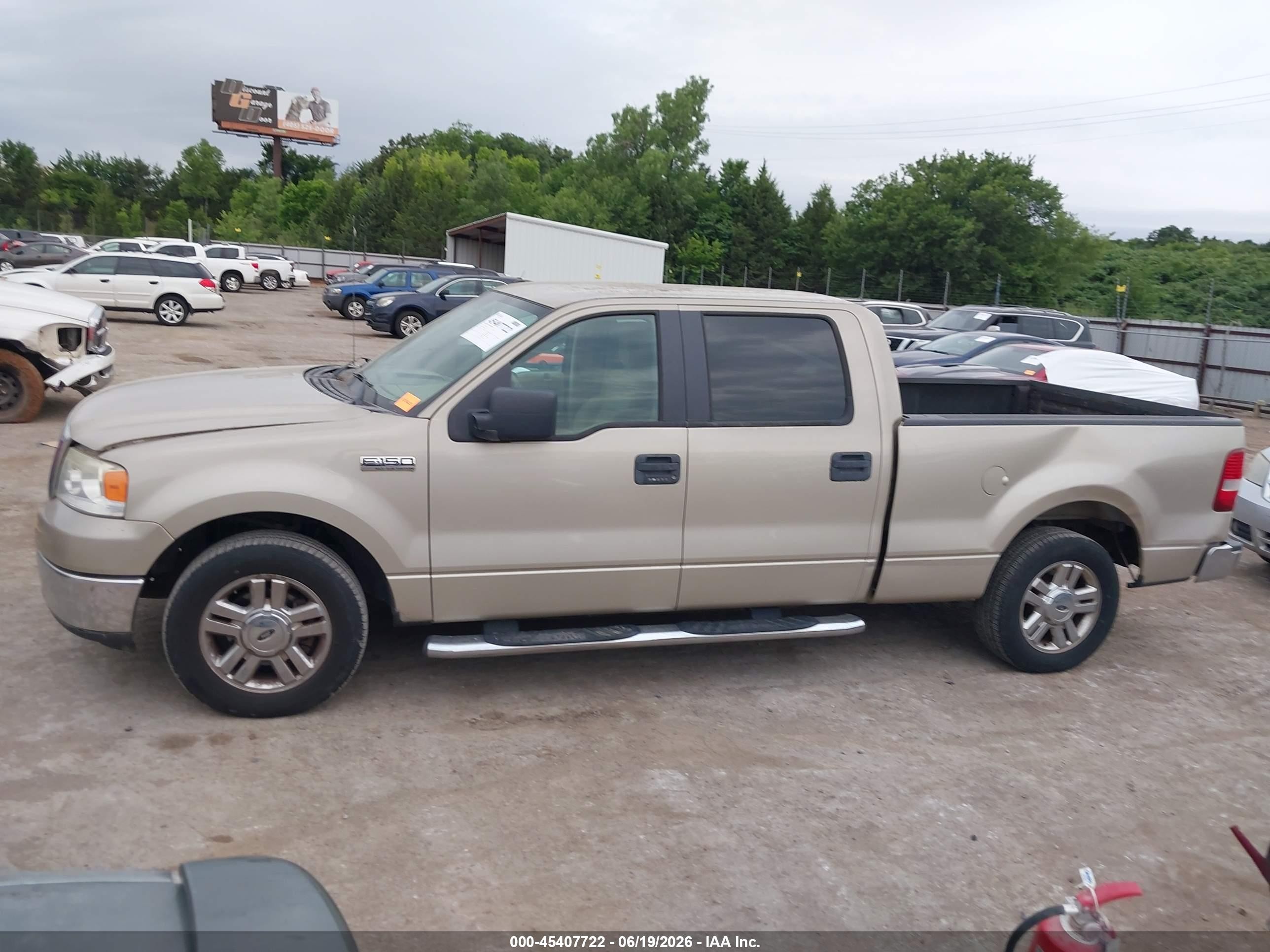 2007 Ford F-150 Lariat/xlt Tan vin: 1FTPW12V97KC88577
