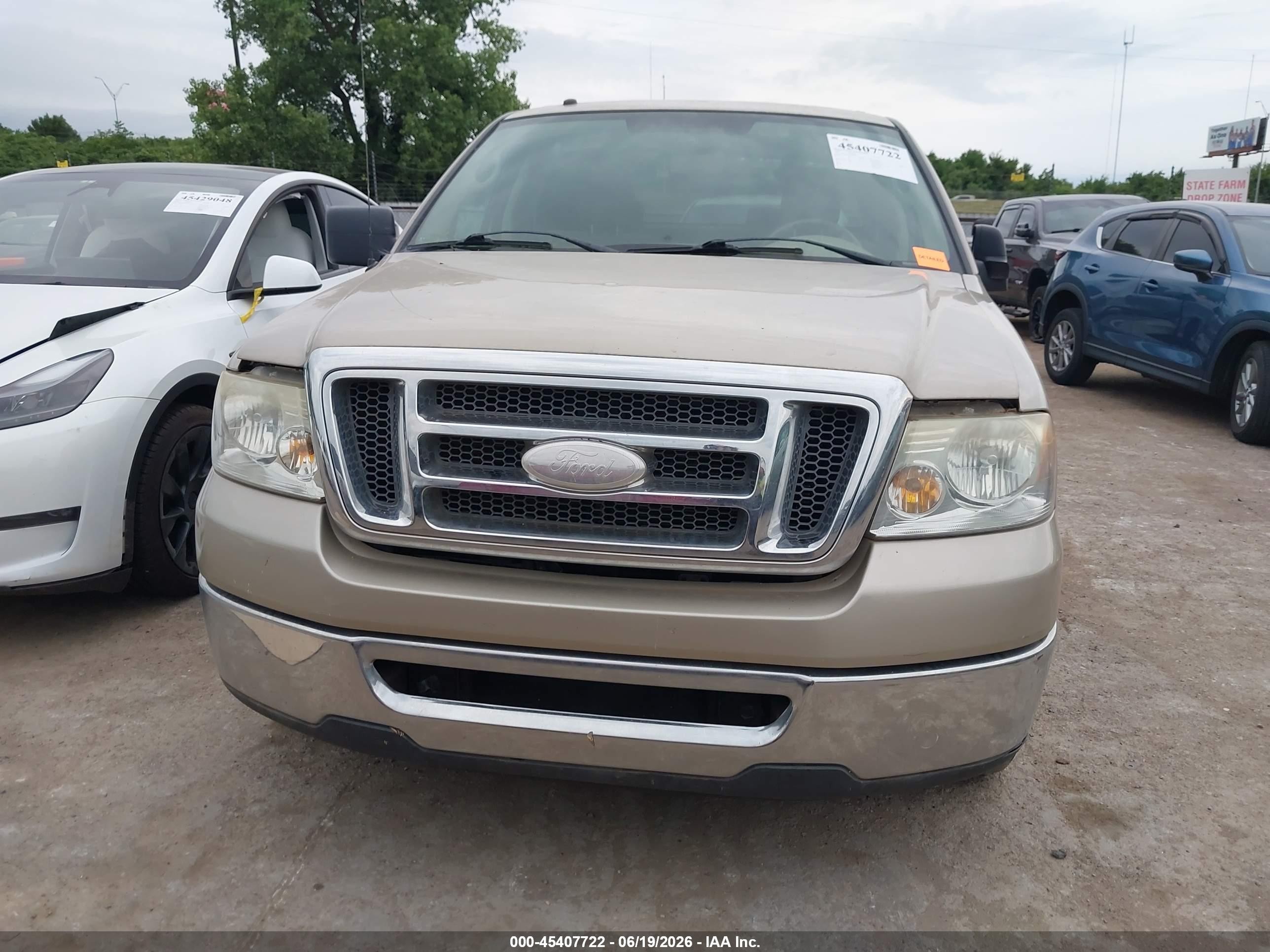 2007 Ford F-150 Lariat/xlt Tan vin: 1FTPW12V97KC88577