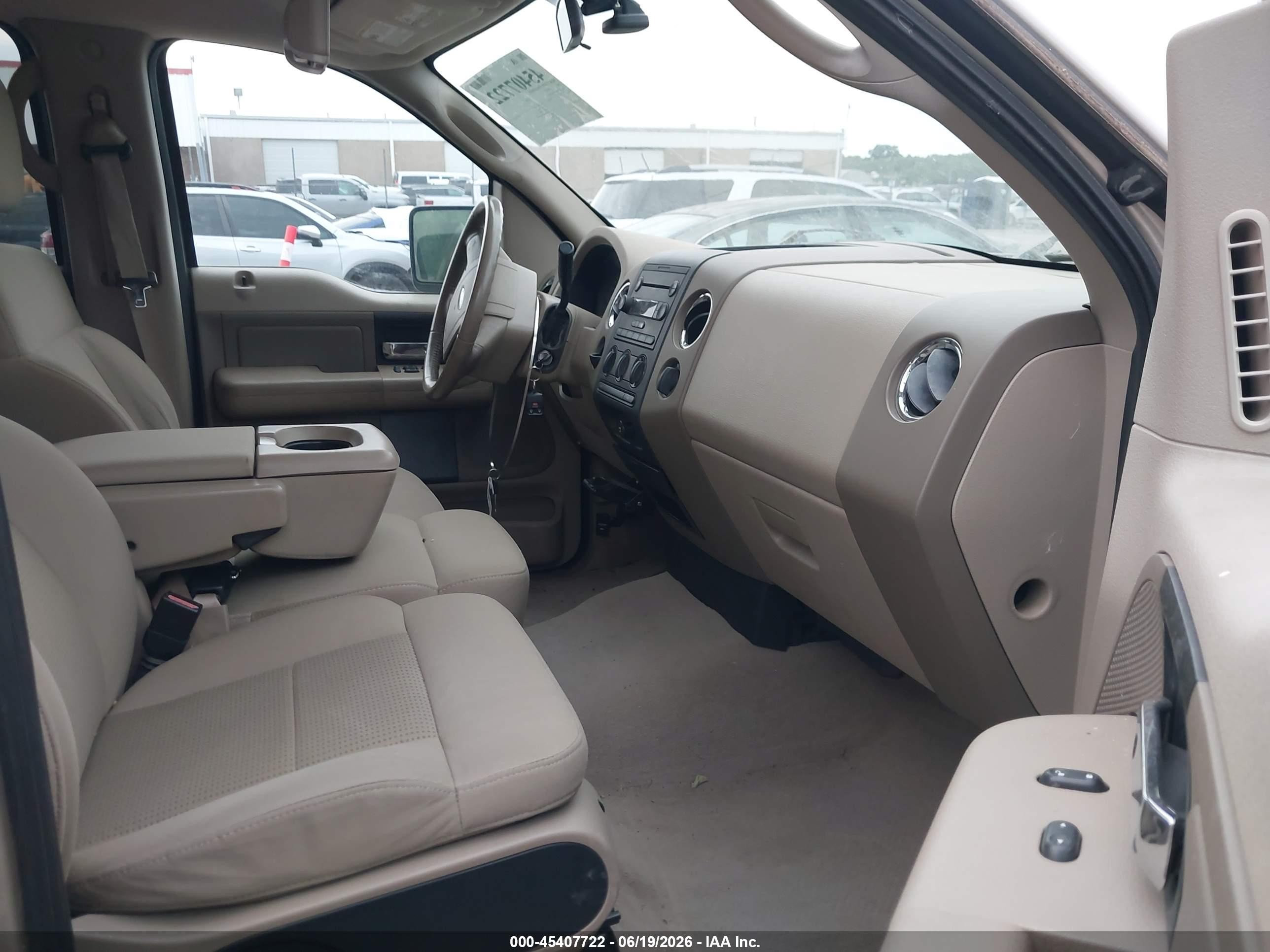 2007 Ford F-150 Lariat/xlt Tan vin: 1FTPW12V97KC88577
