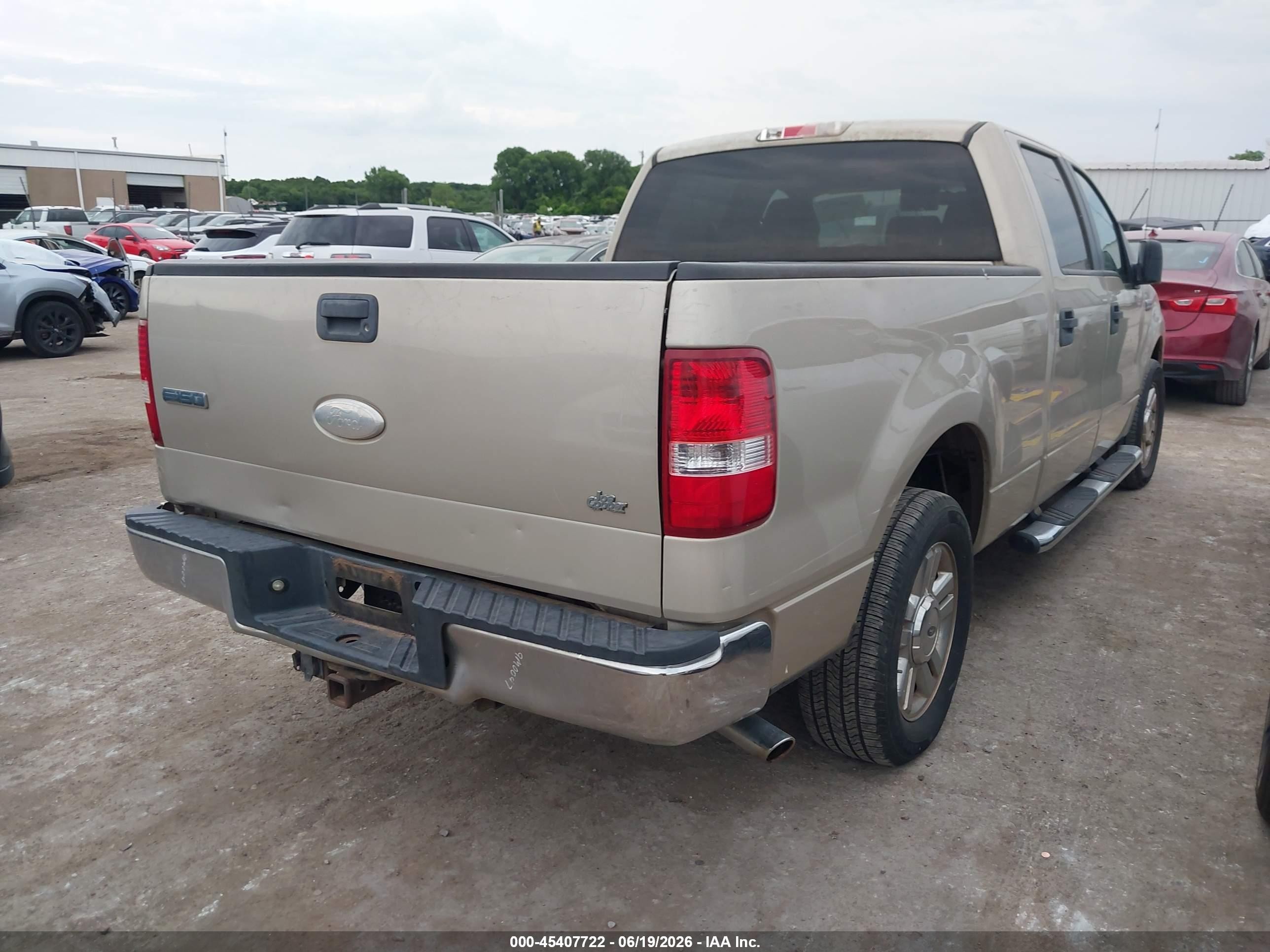 2007 Ford F-150 Lariat/xlt Tan vin: 1FTPW12V97KC88577