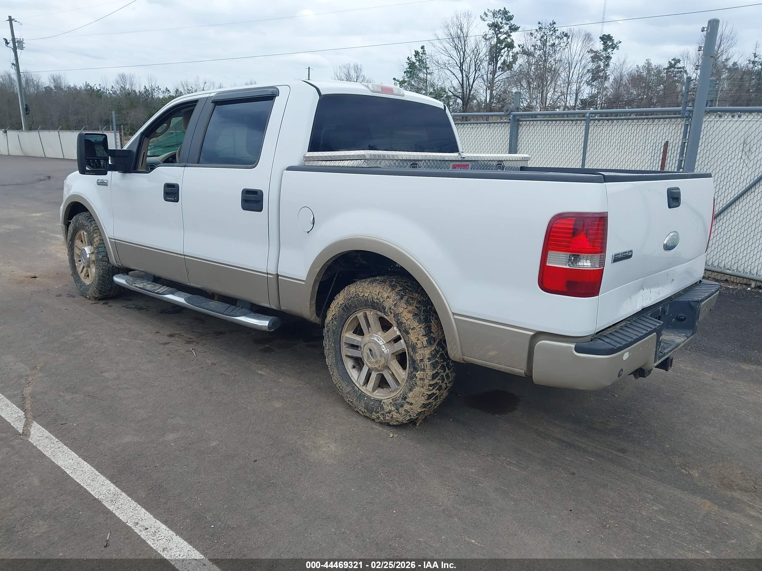 2008 Ford F-150 60th Anniversary/fx2/king Ranch/lariat/xlt White vin: 1FTPW12V98FA07002