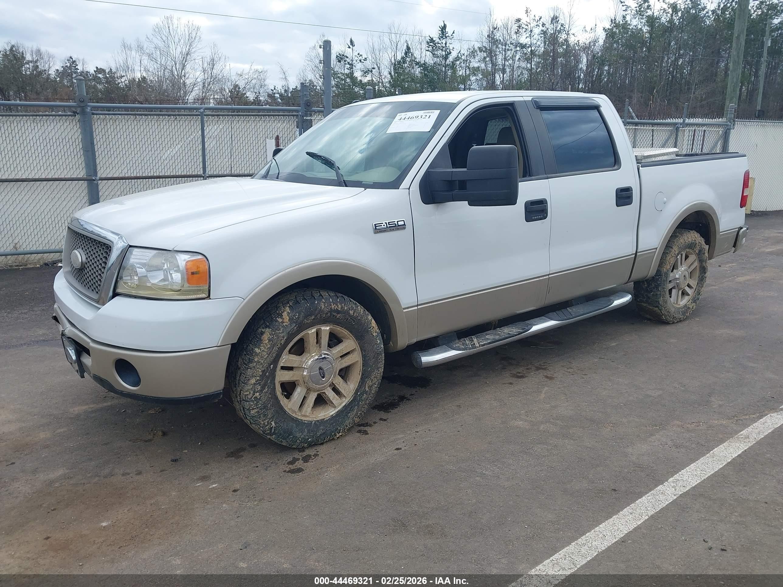 2008 Ford F-150 60th Anniversary/fx2/king Ranch/lariat/xlt White vin: 1FTPW12V98FA07002