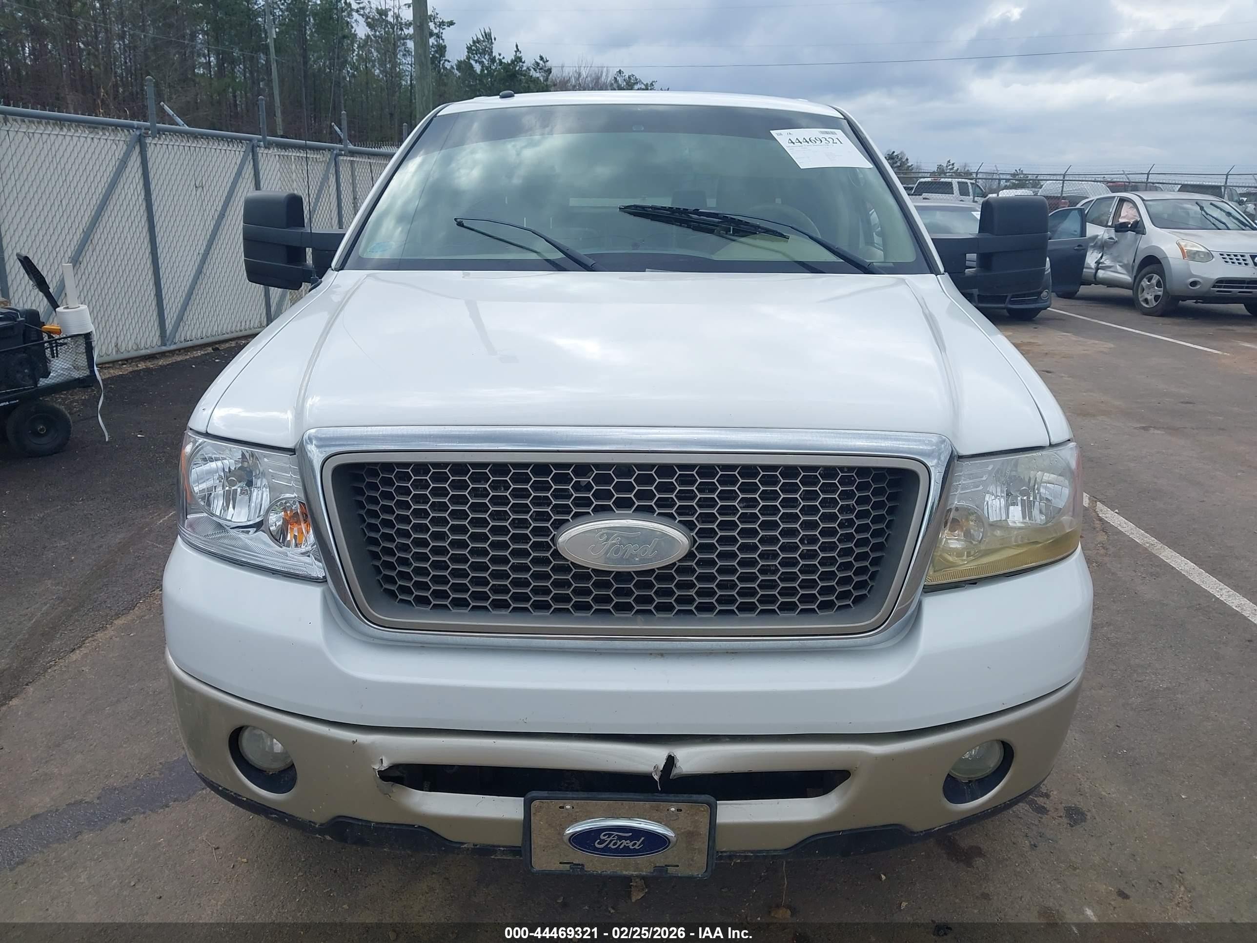 2008 Ford F-150 60th Anniversary/fx2/king Ranch/lariat/xlt White vin: 1FTPW12V98FA07002