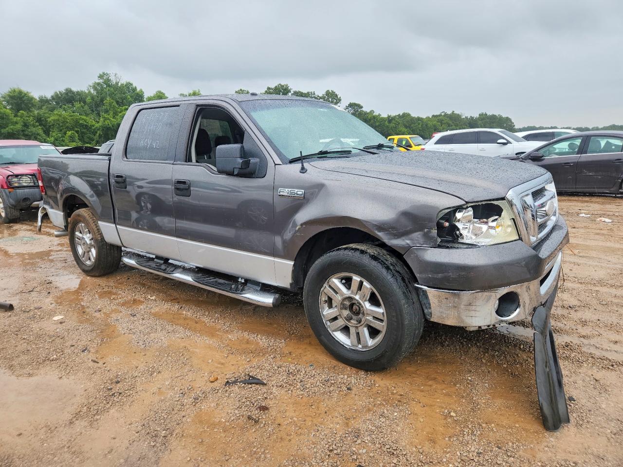 2008 Ford F150 Supercrew Gray vin: 1FTPW12V98FB03647