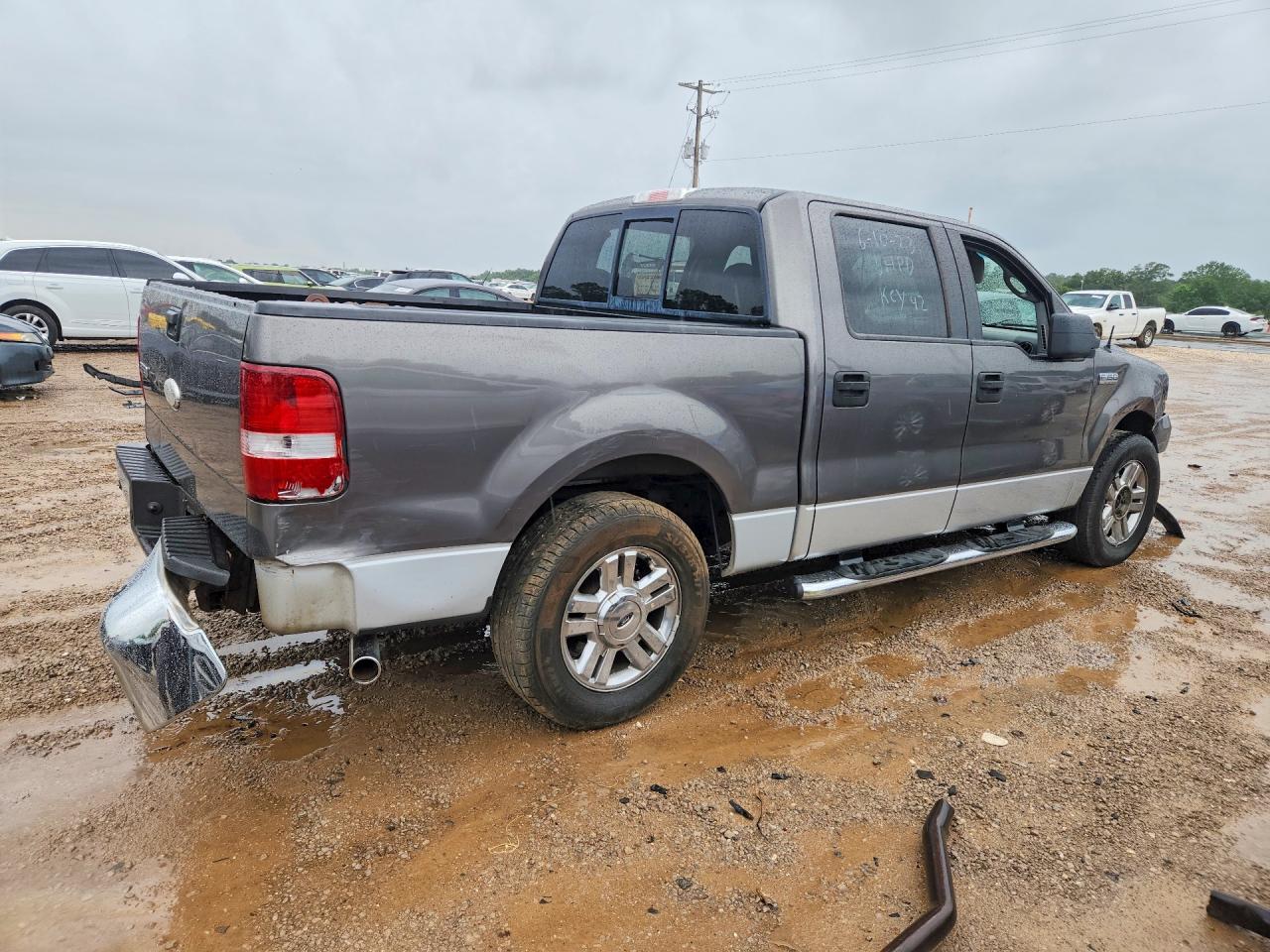 2008 Ford F150 Supercrew Gray vin: 1FTPW12V98FB03647
