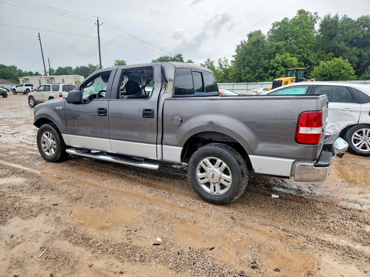 2008 Ford F150 Supercrew Gray vin: 1FTPW12V98FB03647