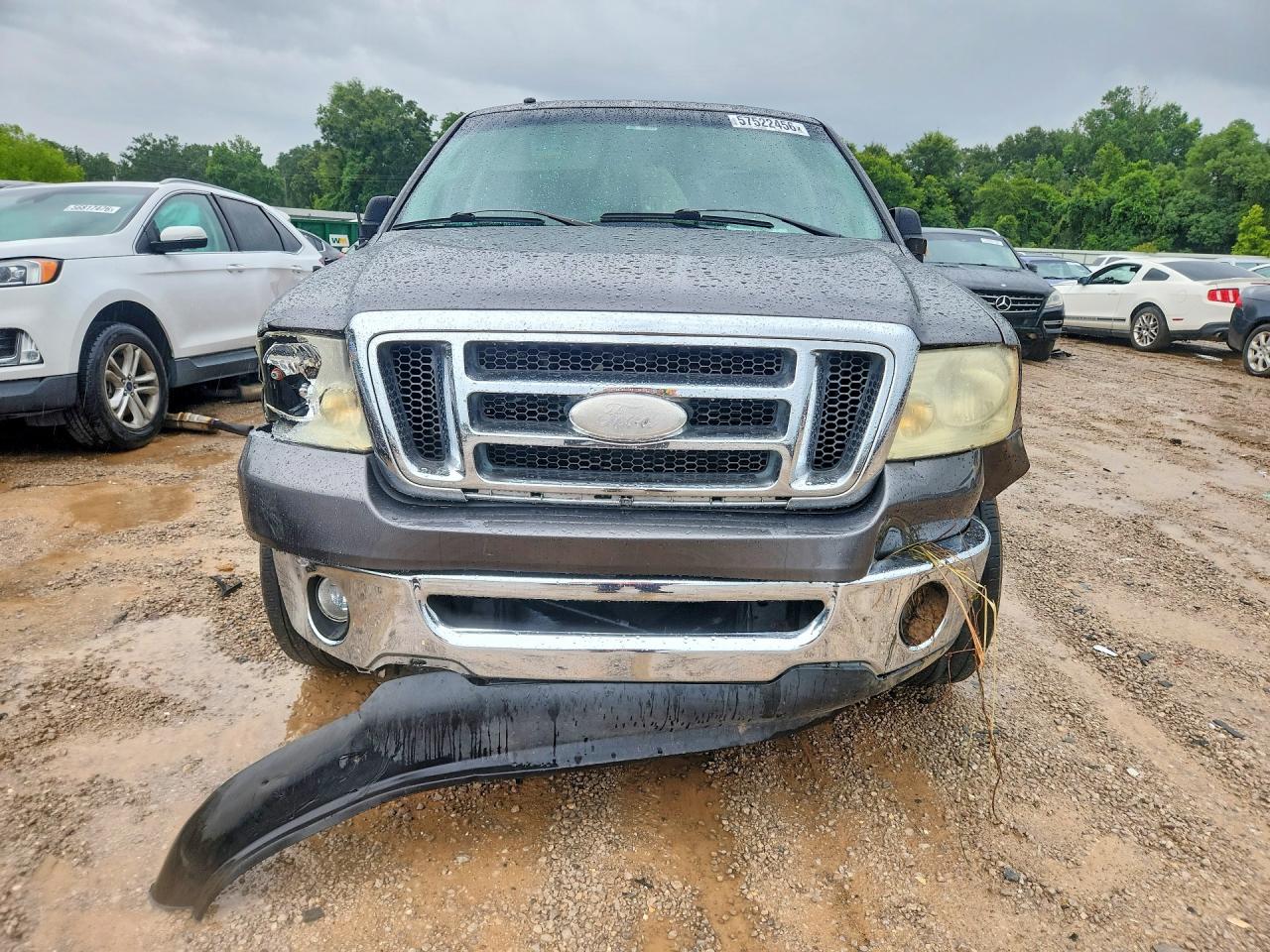 2008 Ford F150 Supercrew Gray vin: 1FTPW12V98FB03647