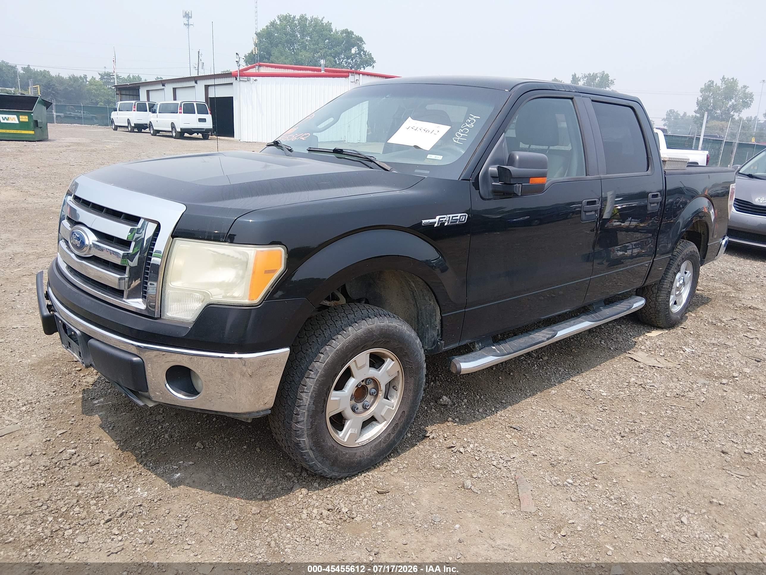 2009 Ford F-150 King Ranch/lariat/platinum/xl/xlt Black vin: 1FTPW12V99FA93834